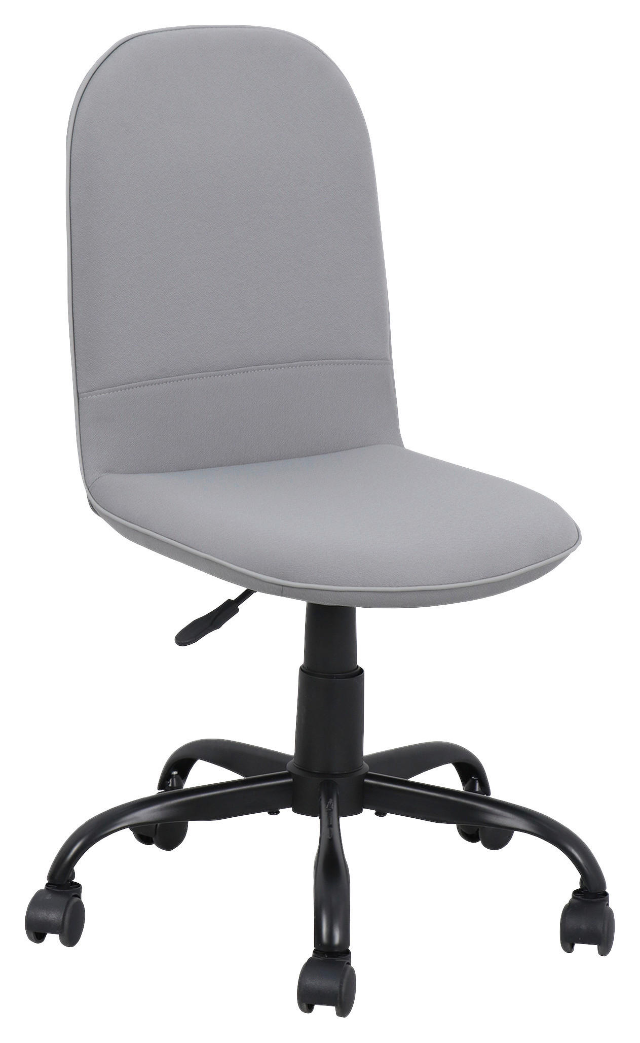 Drehstuhl TROLLY schwarz grau Metall Stoff TROLLY - schwarz/grau (42,00/95,00/54,00cm) - byLIVING