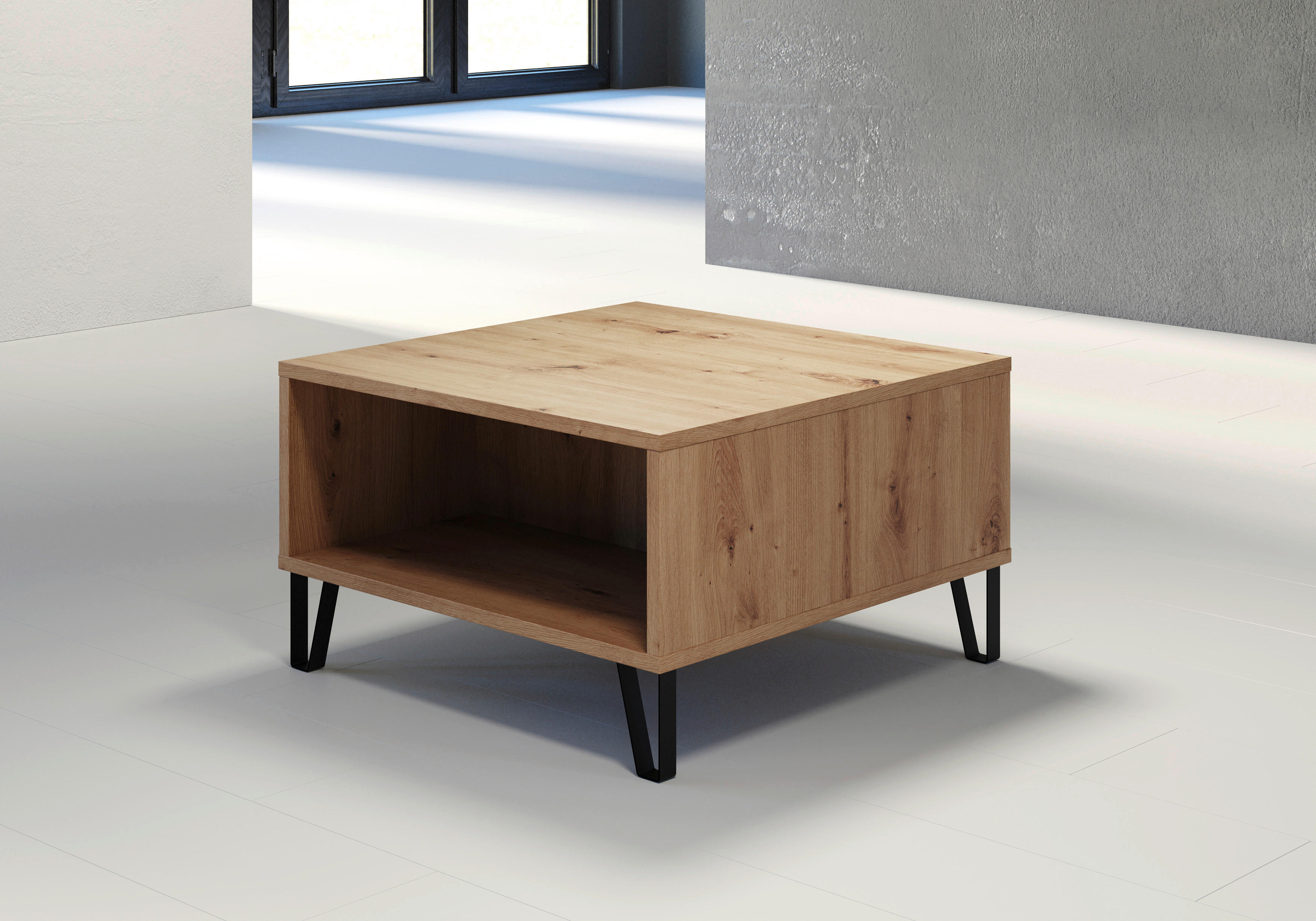 Thumbnail - Trendteam Couchtisch Touch Eiche Artisan B/H/T: ca. 60x37x60 cm