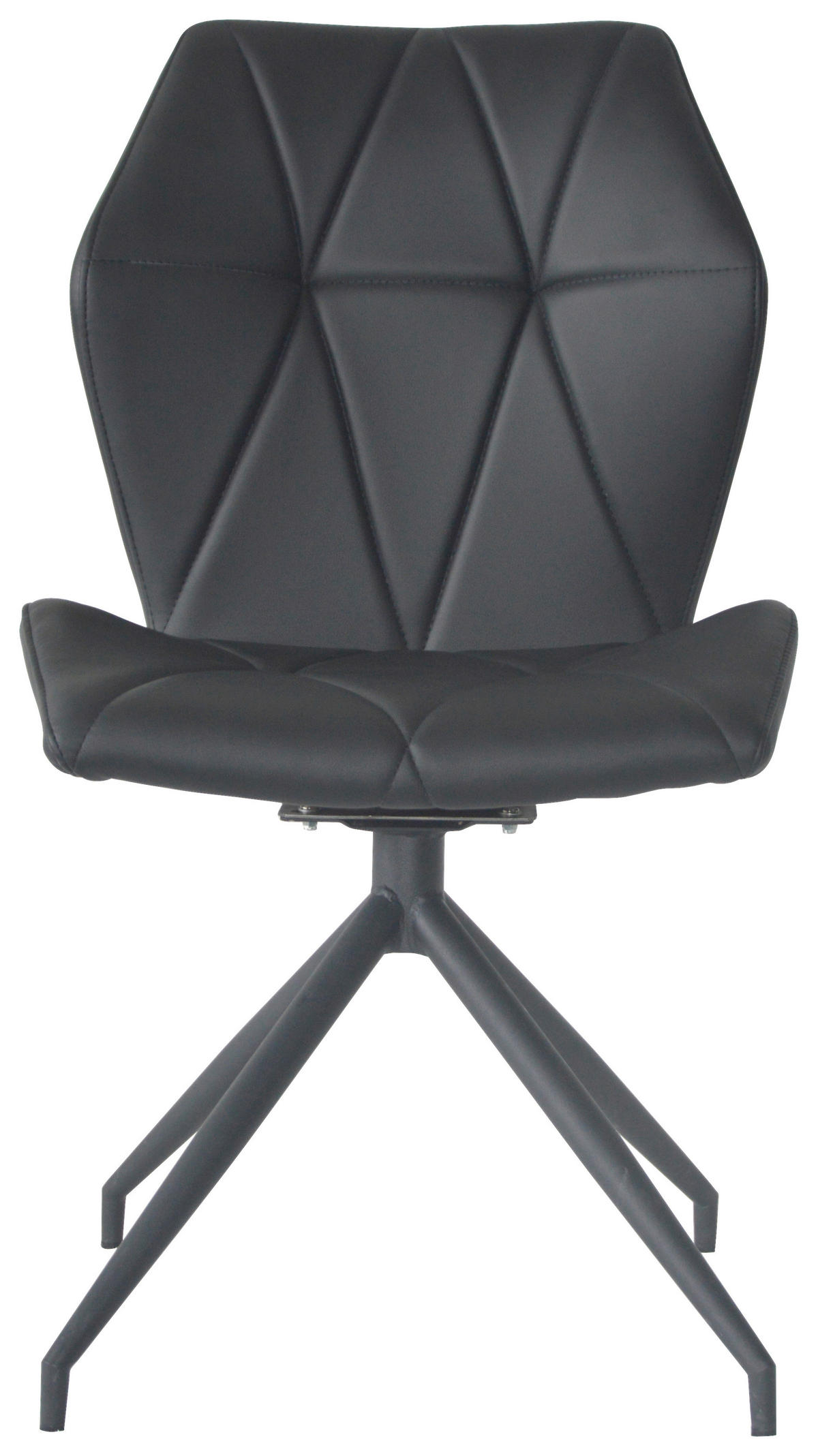 Stuhl IMKE  2er-Set schwarz schwarz Kunstleder Metall B/H/T: ca. 52x90,5x62 cm IMKE  2er-Set - schwarz (52,00/90,50/62,00cm) - byLIVING