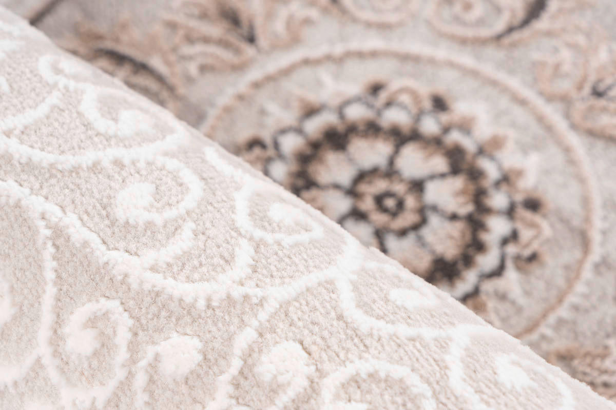 360Living Teppich Akropolis grau B/L: ca. 80x150 cm Akropolis - silber/grau (80,00/150,00cm) - 360Living