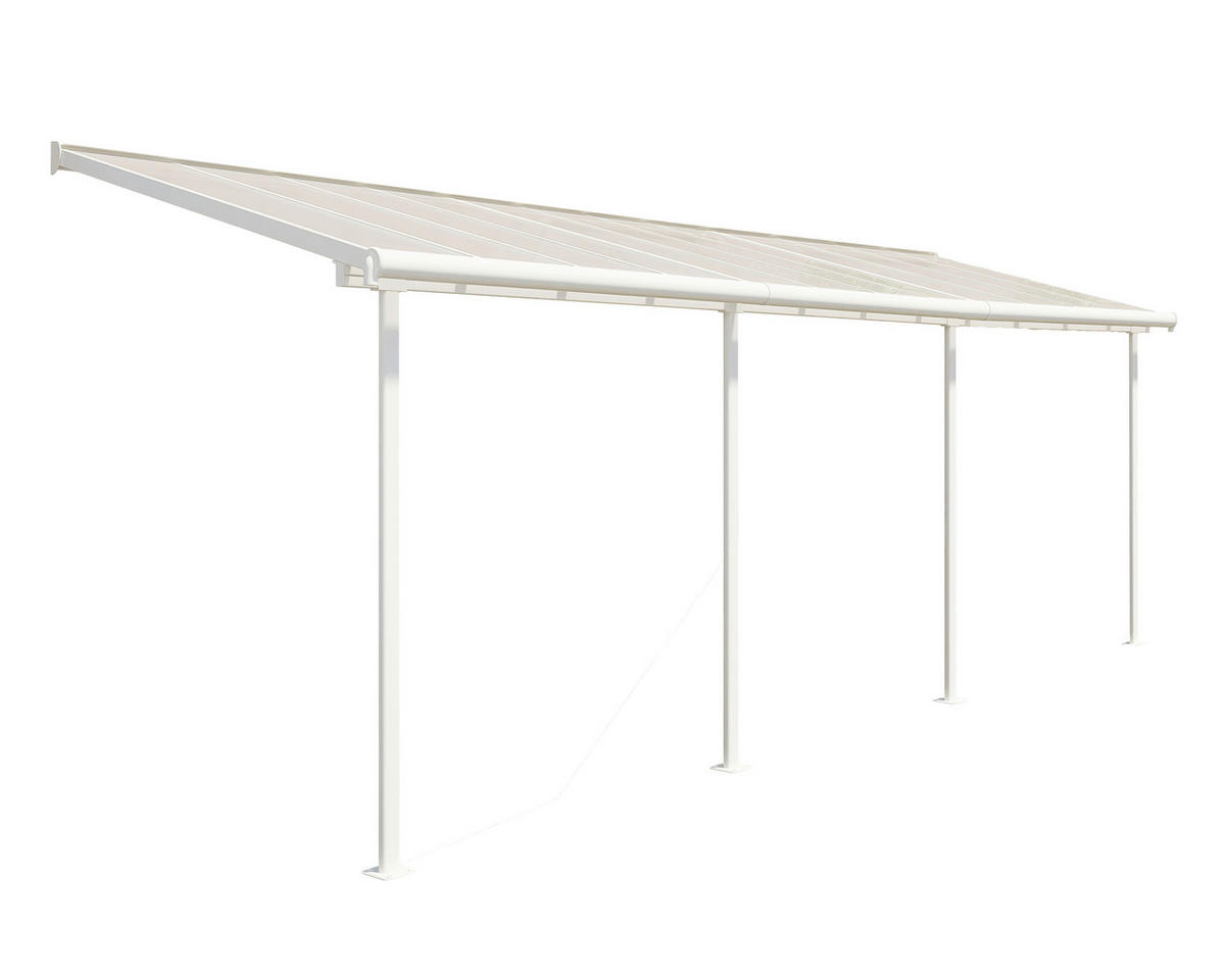 Palram Terrassendach Sierra weiß Aluminium B/H/T: ca. 671x300x288 cm Sierra - weiß (671,00/300,00/288,00cm) - Palram