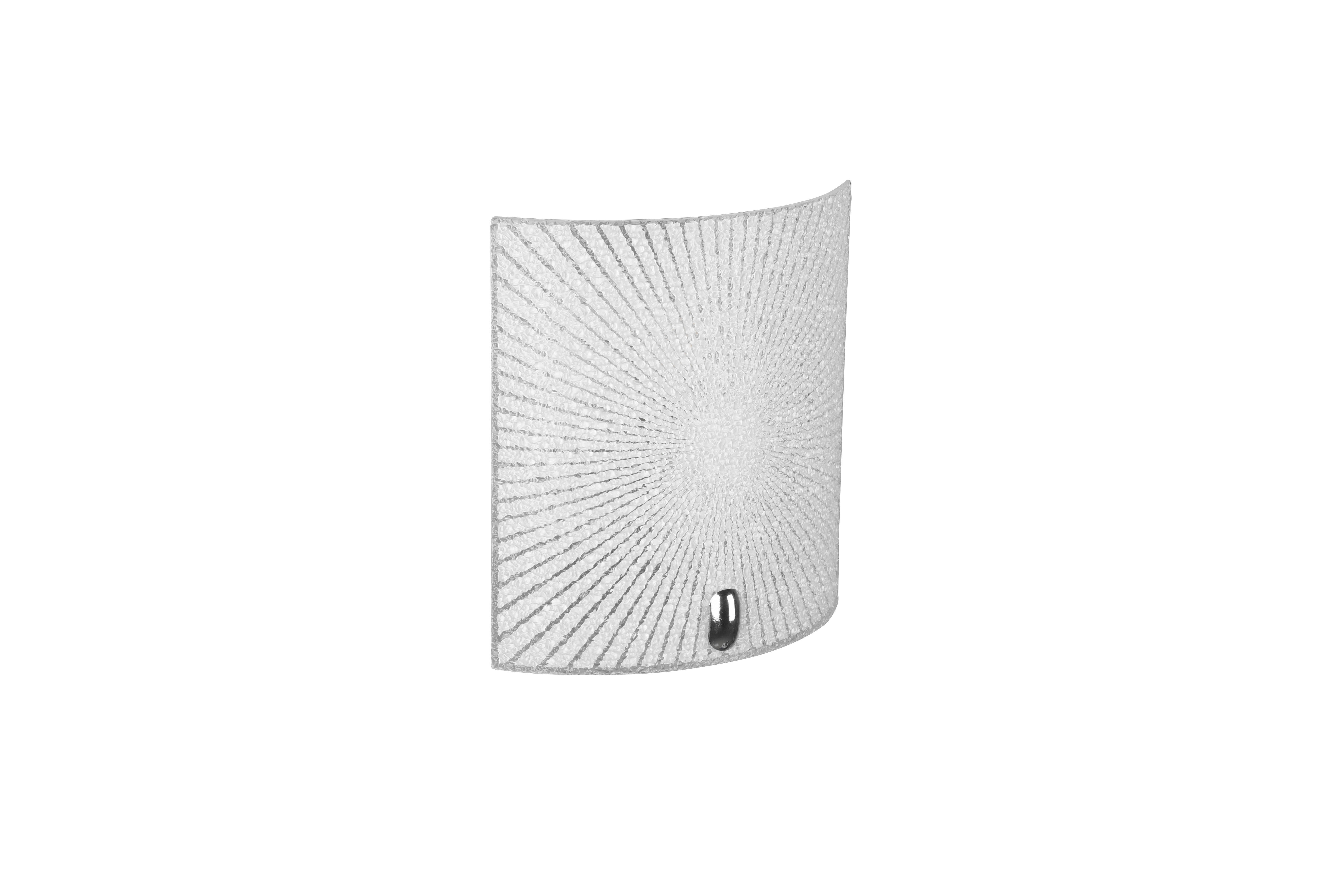 TRIO Wandleuchte 212200100  Elisa Chrom klar Metall Glas B/H/T: ca. 20x22x8 cm E27 1 Brennstellen Elisa - klar/Chrom (20,00/22,00/8,00cm) - Trio