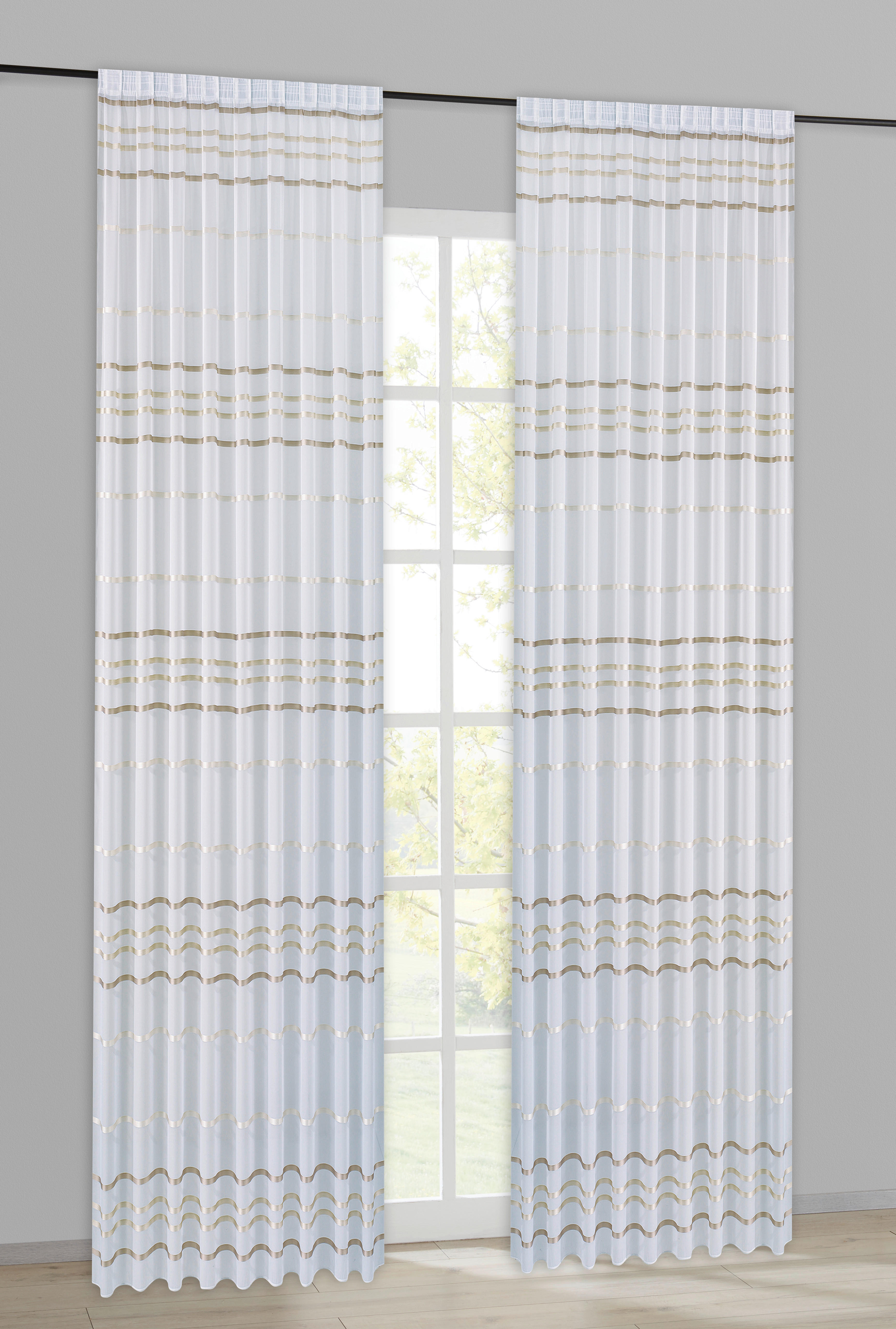 Fertigstore Bella champagner B/L: ca. 300x245 cm Bella - champagner (300,00/245,00cm) - POCOline