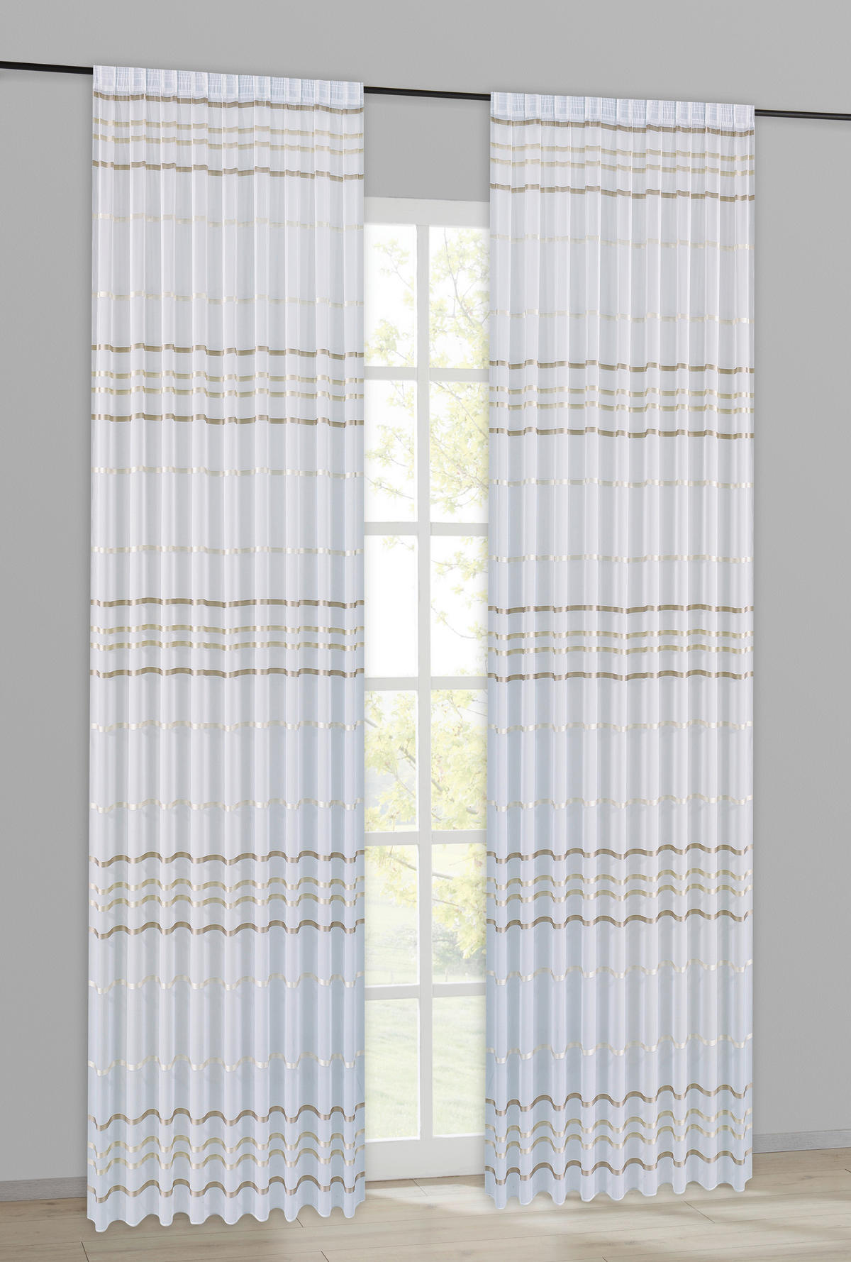 Fertigstore Bella champagner B/L: ca. 300x245 cm Bella - champagner (300,00/245,00cm) - POCOline