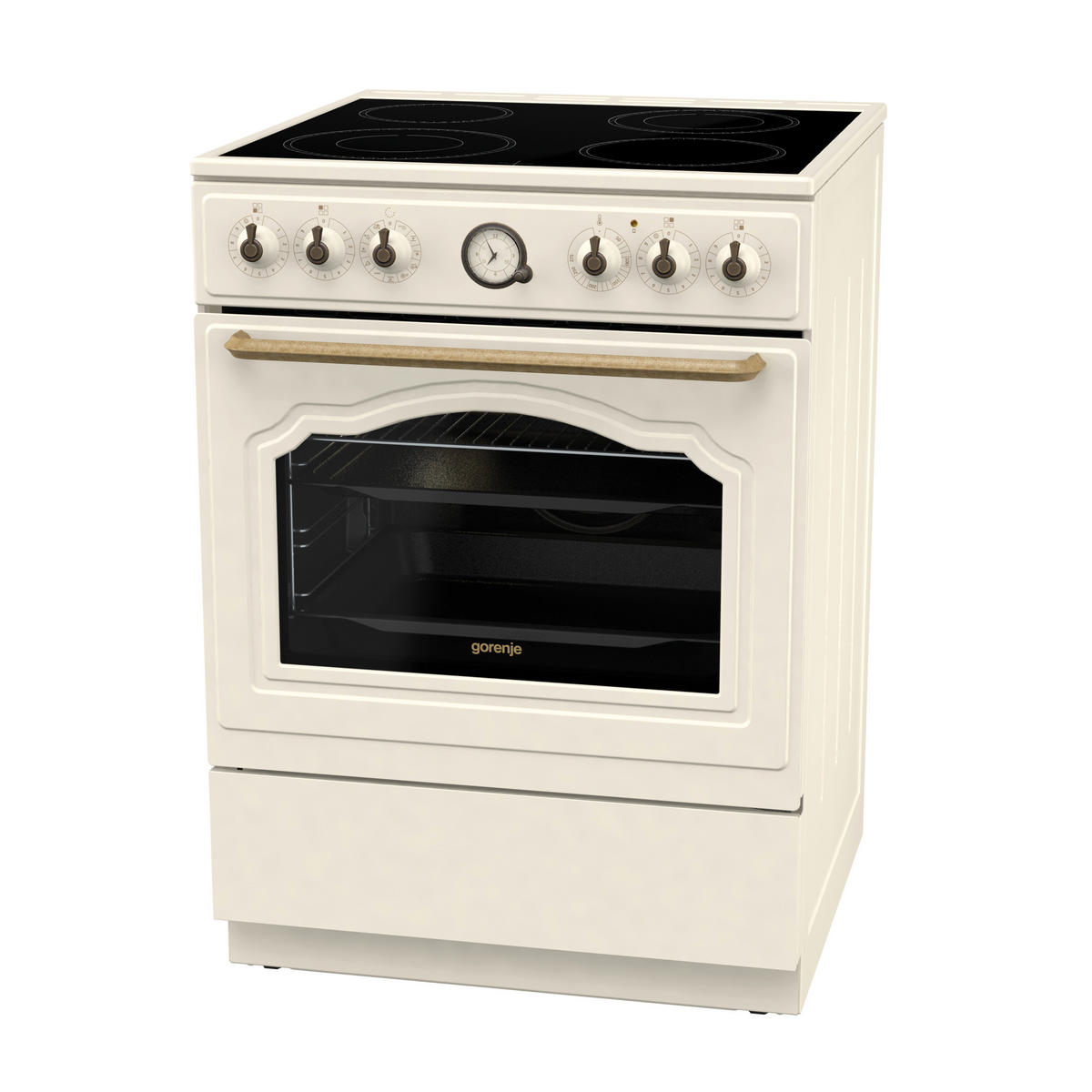 Gorenje Stand-Elektroherd beige B/H/T: ca. 60x85x60 cm Stand-Elektroherd GECS6B70CLI - beige (60,00/85,00/60,00cm) - Gorenje