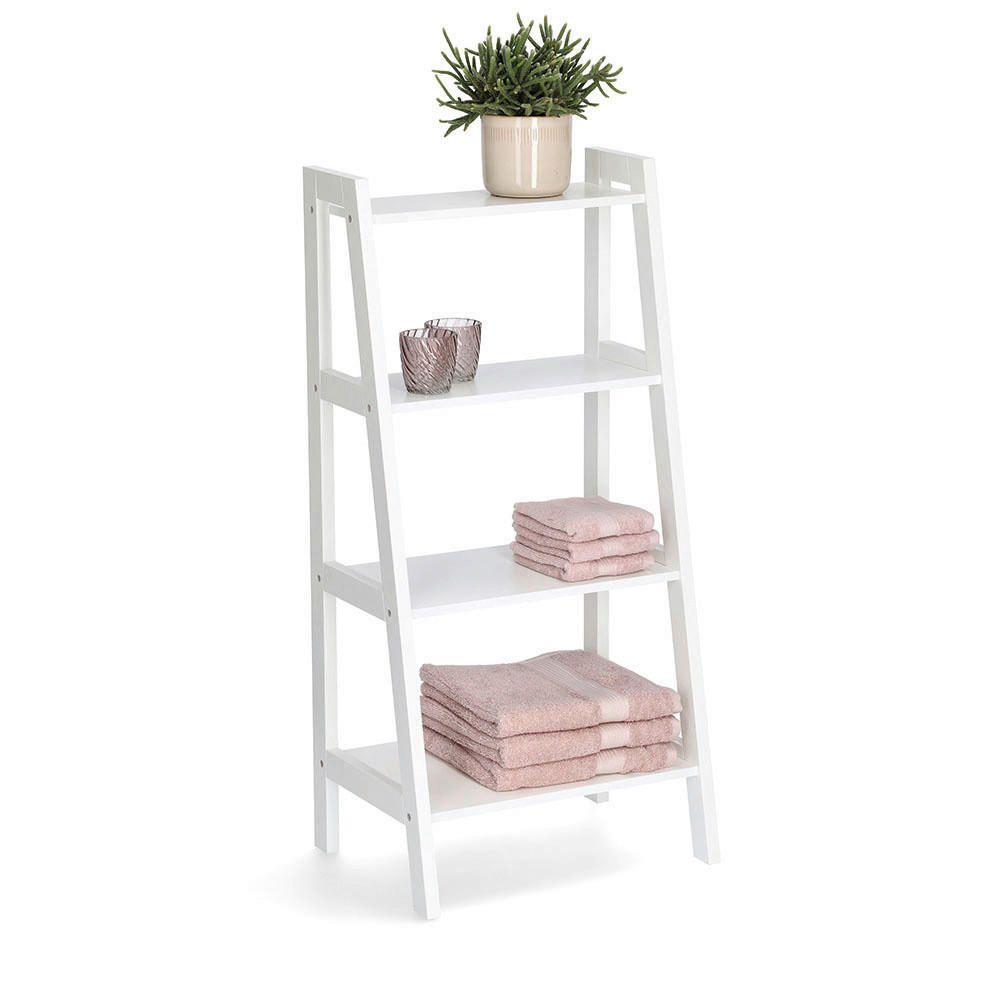 Zeller Standregal weiß MDF B/H/L: ca. 32x90x43 cm Standregal_mit_4_Ablagen - weiß (43,00/32,00/90,00cm) - Zeller