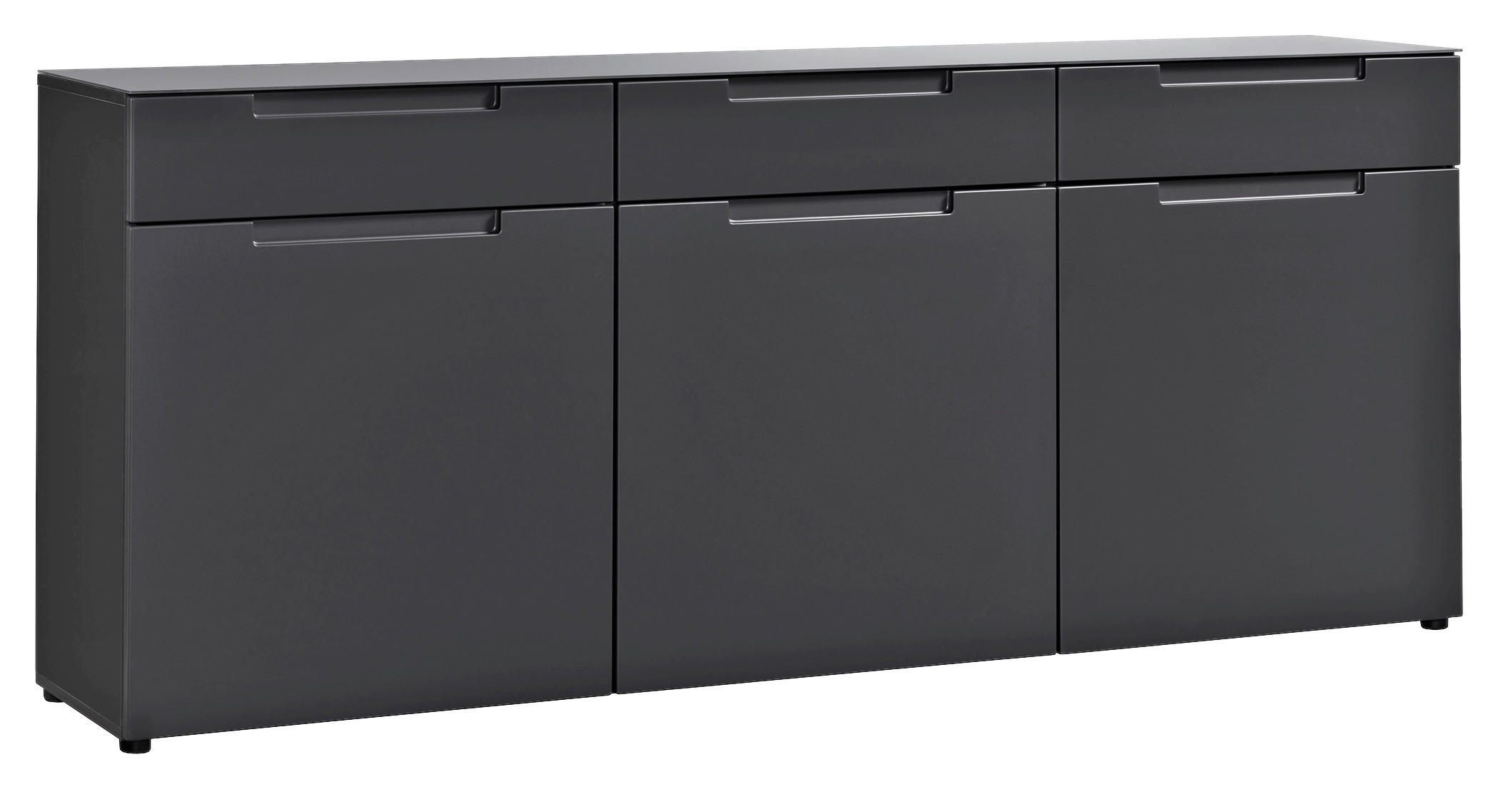 Sideboard Mailand anthrazit matt MDF B/H/T: ca. 192x83x40 cm Mailand - anthrazit (192,00/83,00/40,00cm)
