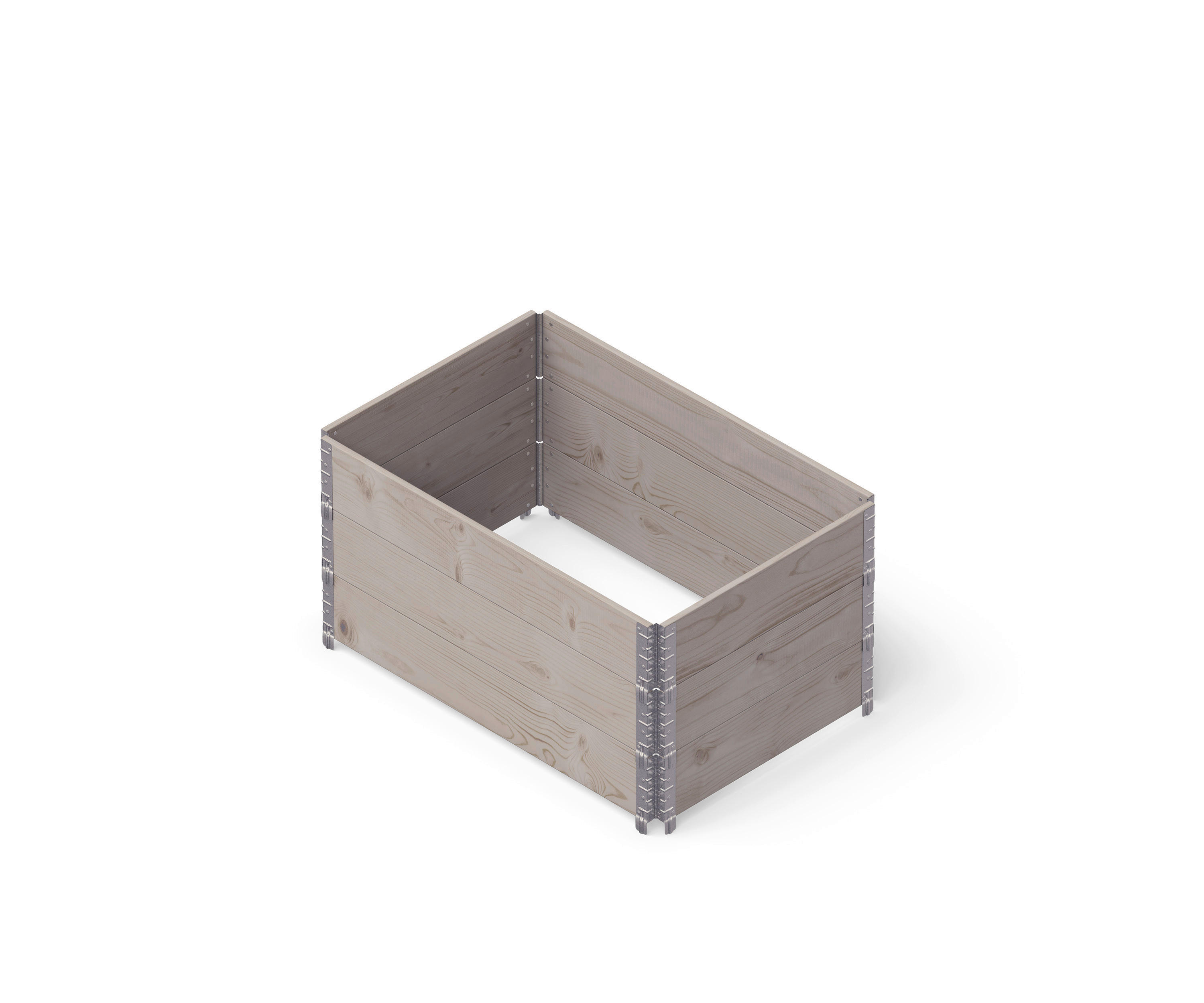 UPYARD Hochbeet INDUSTRIAL grau Holz B/L: ca. 80x120 cm INDUSTRIAL - grau (80,00/120,00cm) - UPYARD