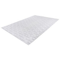 360Living Teppich Vivica graublau B/L: ca. 160x230 cm Vivica - weiß/graublau (160,00/230,00cm) - 360Living