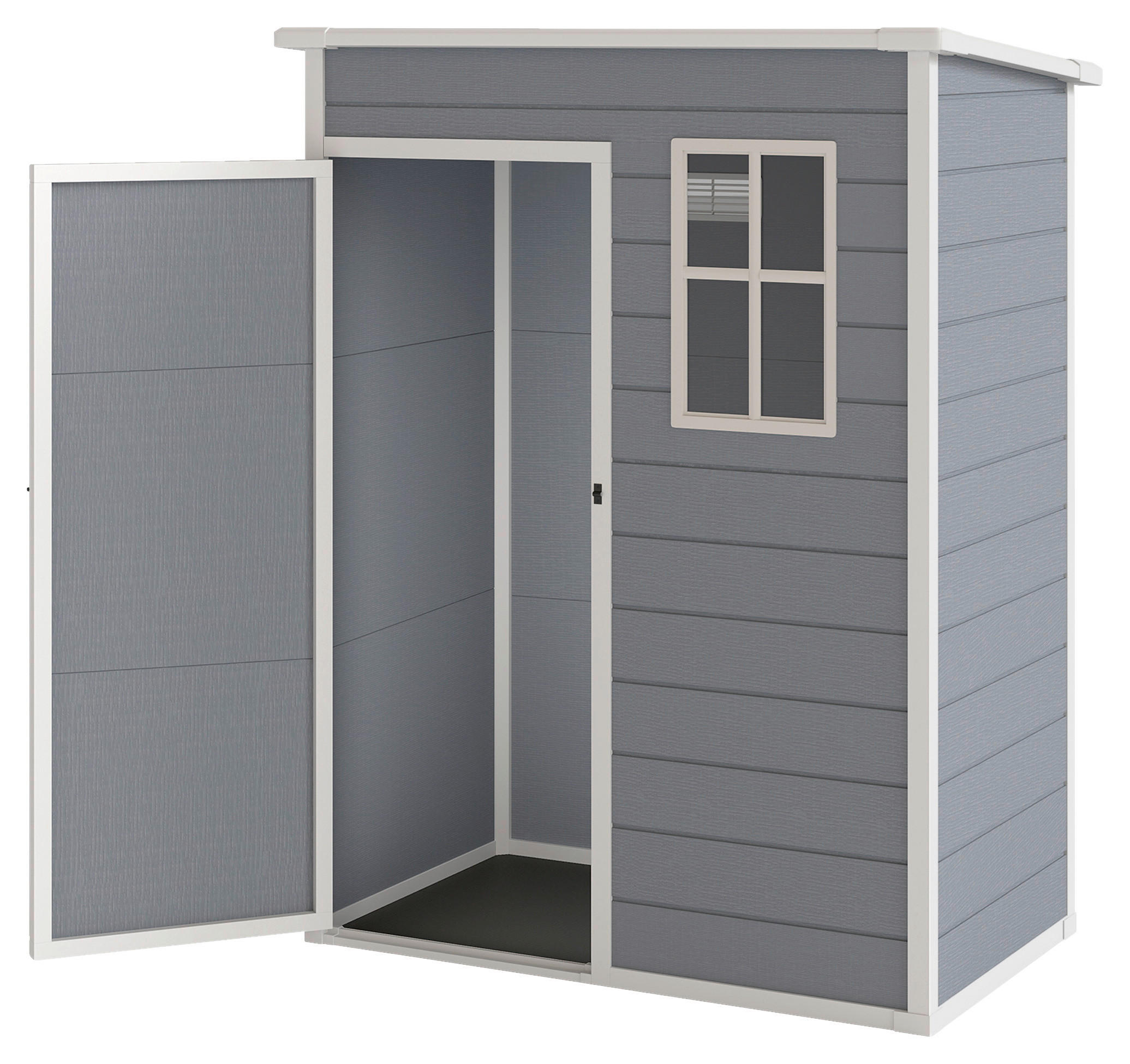 Outsunny Gerätehaus grau B/H/L: ca. 92x193x151 cm Gerätehaus - grau (151,00/92,00/193,00cm) - Outsunny