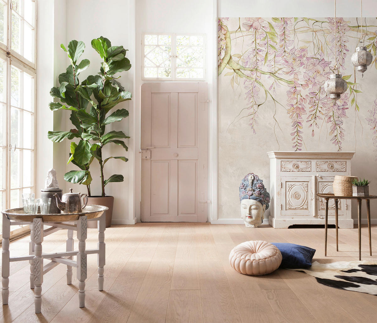Komar Fototapete Wisteria B/L: ca. 400x280 cm Wisteria - (400,00/280,00cm) - Komar