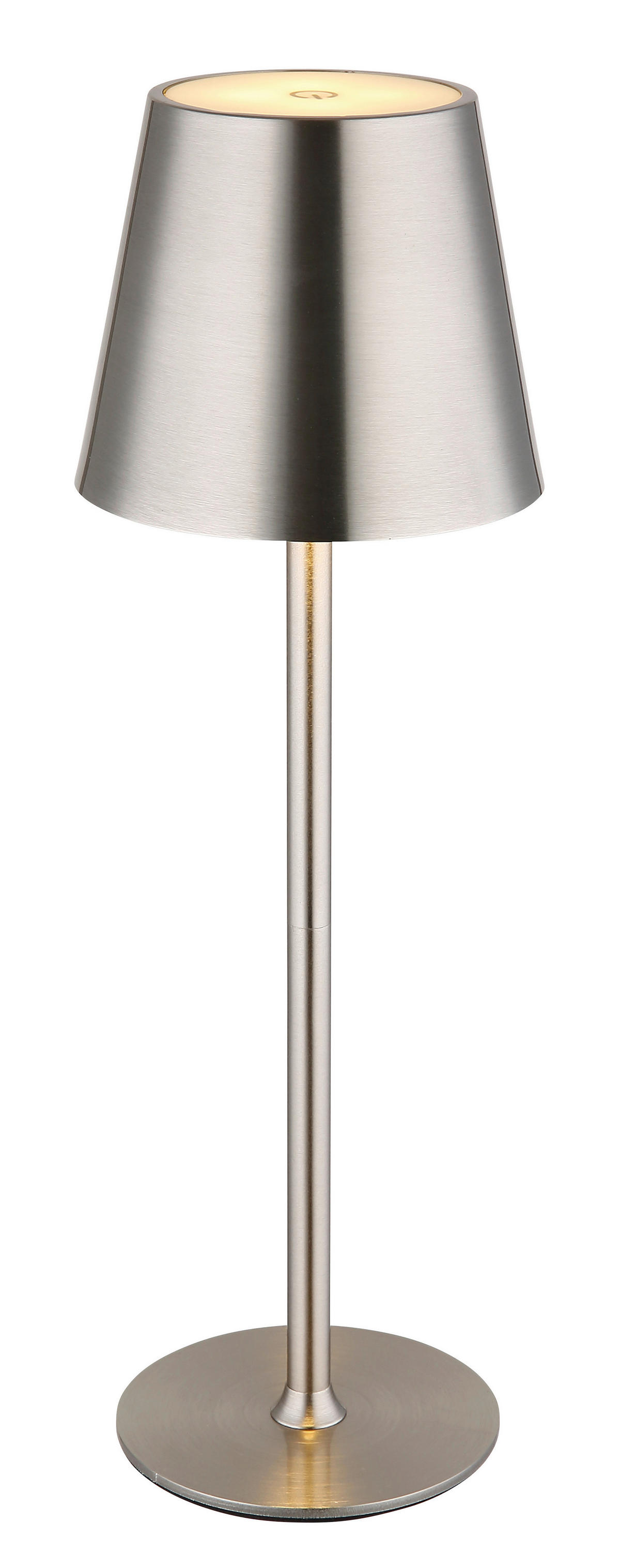GLOBO LED-Tischleuchte VANNIE 58438N nickel Opal Metall Kunststoff H/D: ca. 47x11,2 cm 1 Brennstellen VANNIE - nickel/Opal (11,20/47,00cm) - GLOBO