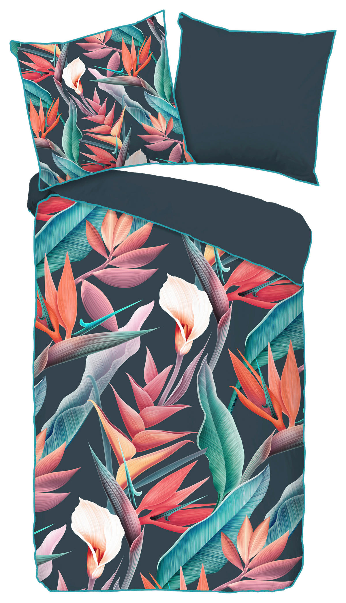 Baumwoll Bettwäsche Chloe Satin Chloe - Multi (155,00/220,00cm) - Descanso