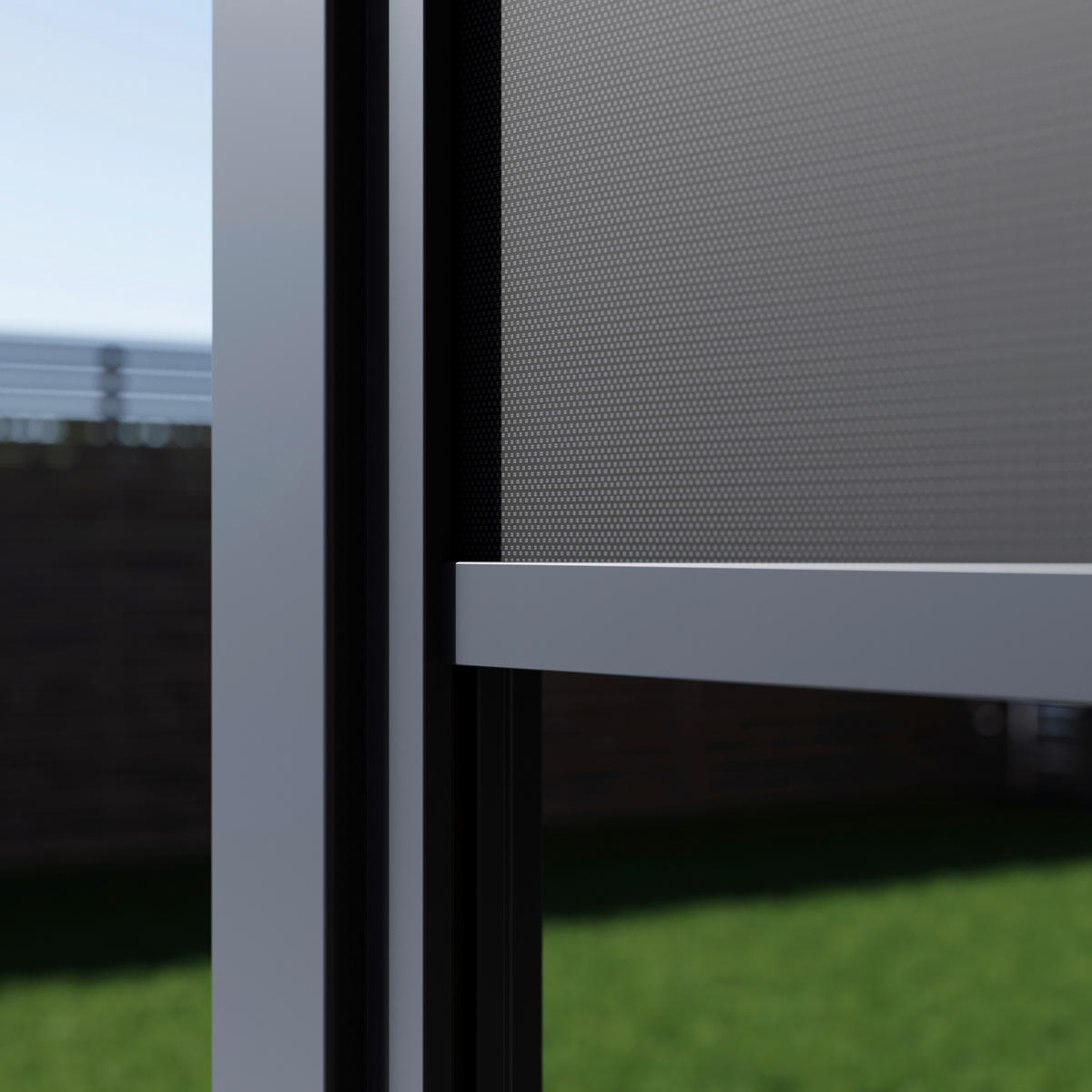 Paragon Outdoor Seitenteil für Pergola Grand Tuscan grau Aluminium B/H: ca. 403x237 cm Grand Tuscan - grau (403,00/237,00cm) - Paragon Outdoor