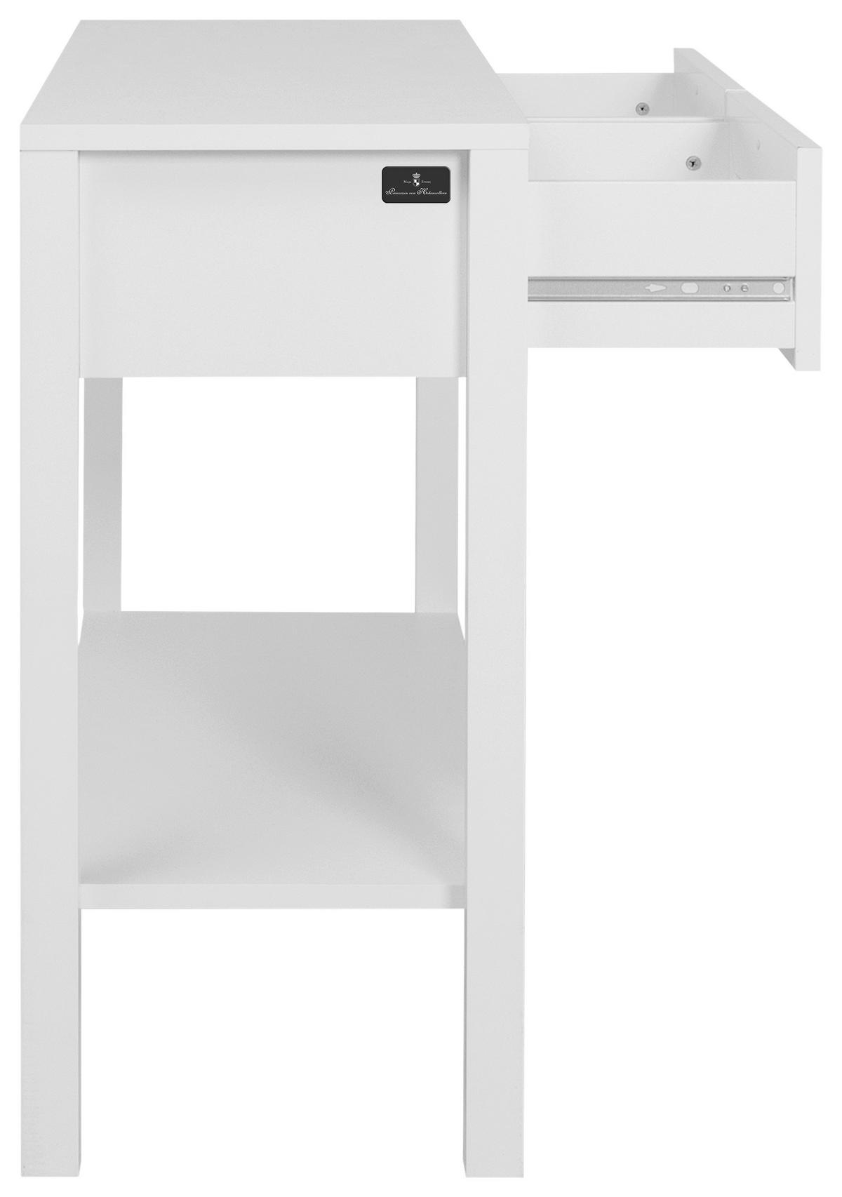 Konsole Royal Living weiß glänzend B/H/T: ca. 90x75x35 cm Royal Living - weiß/silber (90,00/75,00/35,00cm)