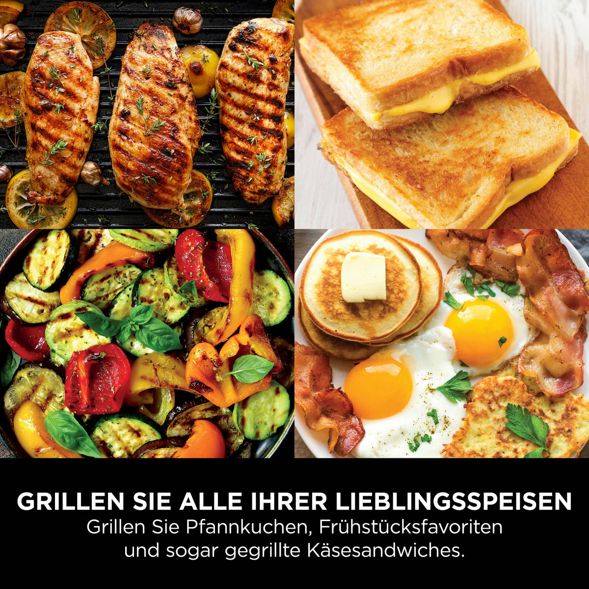 Ninja Grillplatte schwarz Edelstahl Aluminium B/H/L: ca. 7x13x37,5 cm Sizzle GR101EU - schwarz (37,50/7,00/13,00cm) - Ninja
