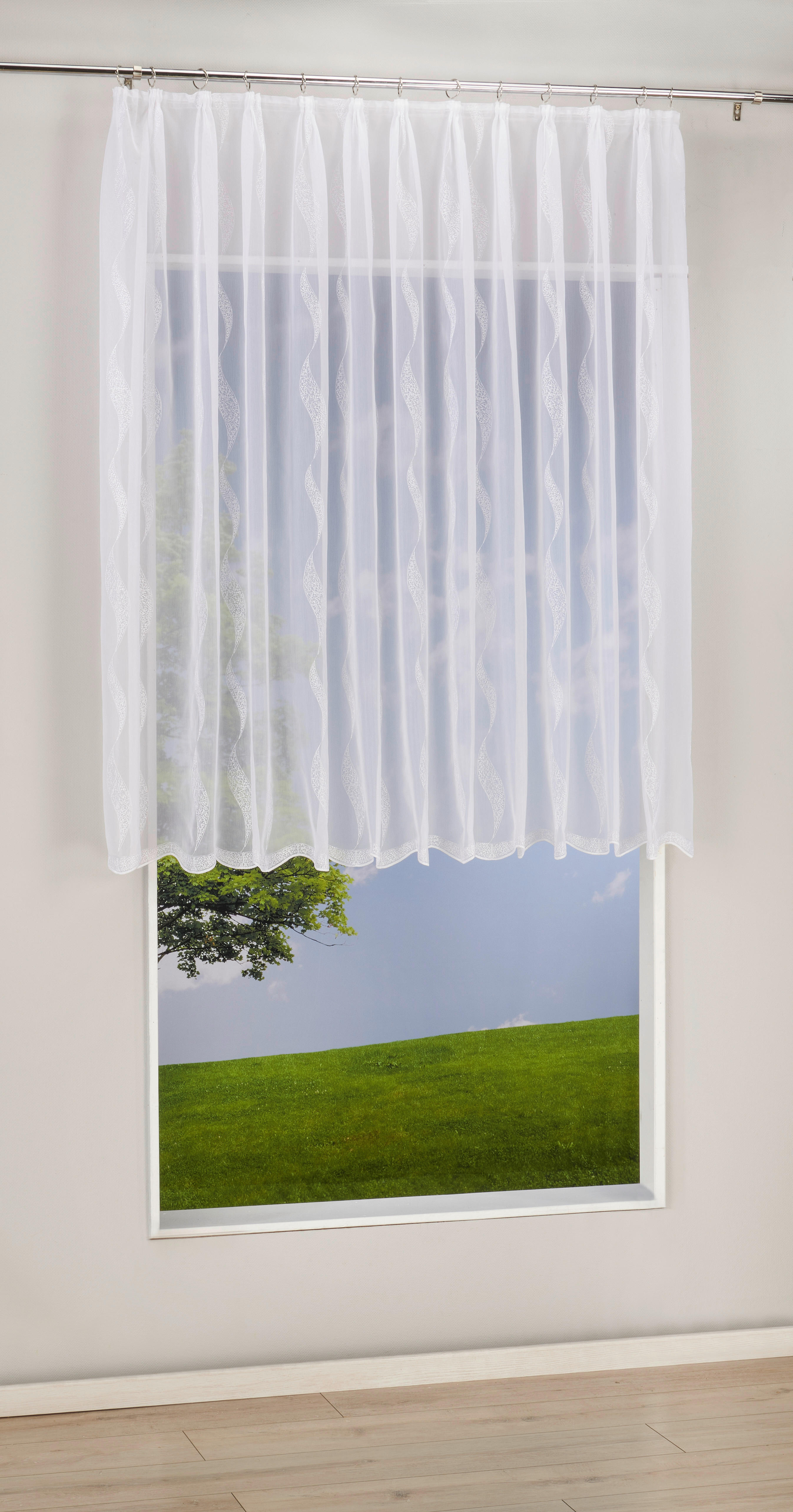 Fertigstore Sally weiß B/L: ca. 450x245 cm Sally - weiß (450,00/245,00cm) - POCOline