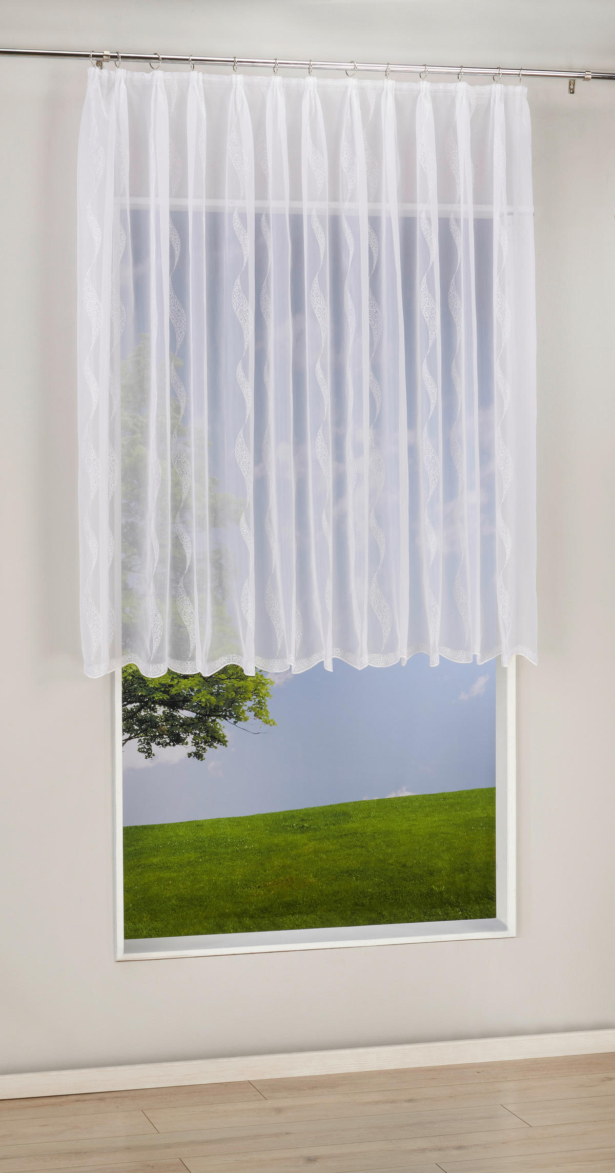 Fertigstore Sally weiß B/L: ca. 450x245 cm Sally - weiß (450,00/245,00cm) - POCOline