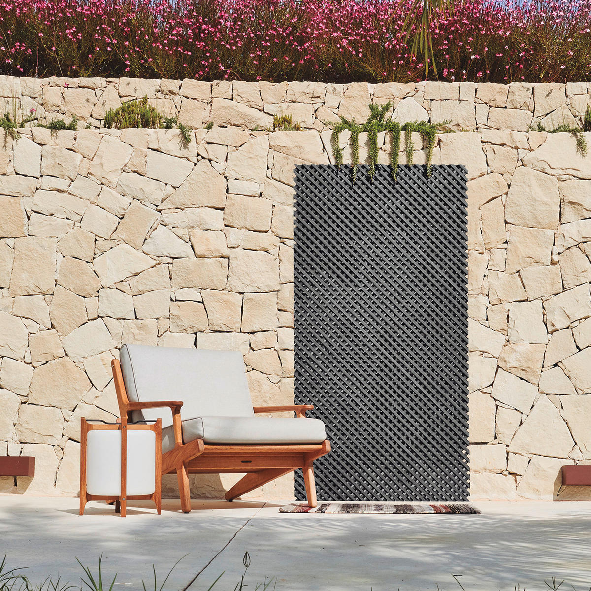 NORTENE Rankgitter anthrazit B/H/L: ca. 60x1x120 cm Rankgitter - anthrazit (120,00/60,00/1,00cm) - NORTENE