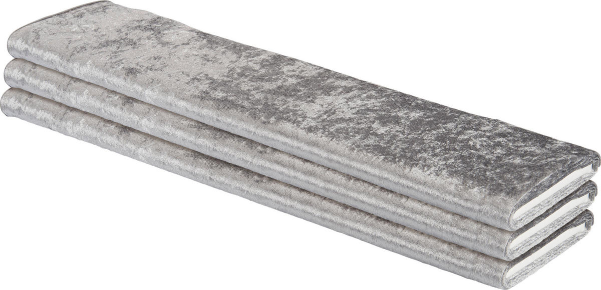 Dekostoff Pannesamt silber B: ca. 150 cm Pannesamt - silber (150,00cm)