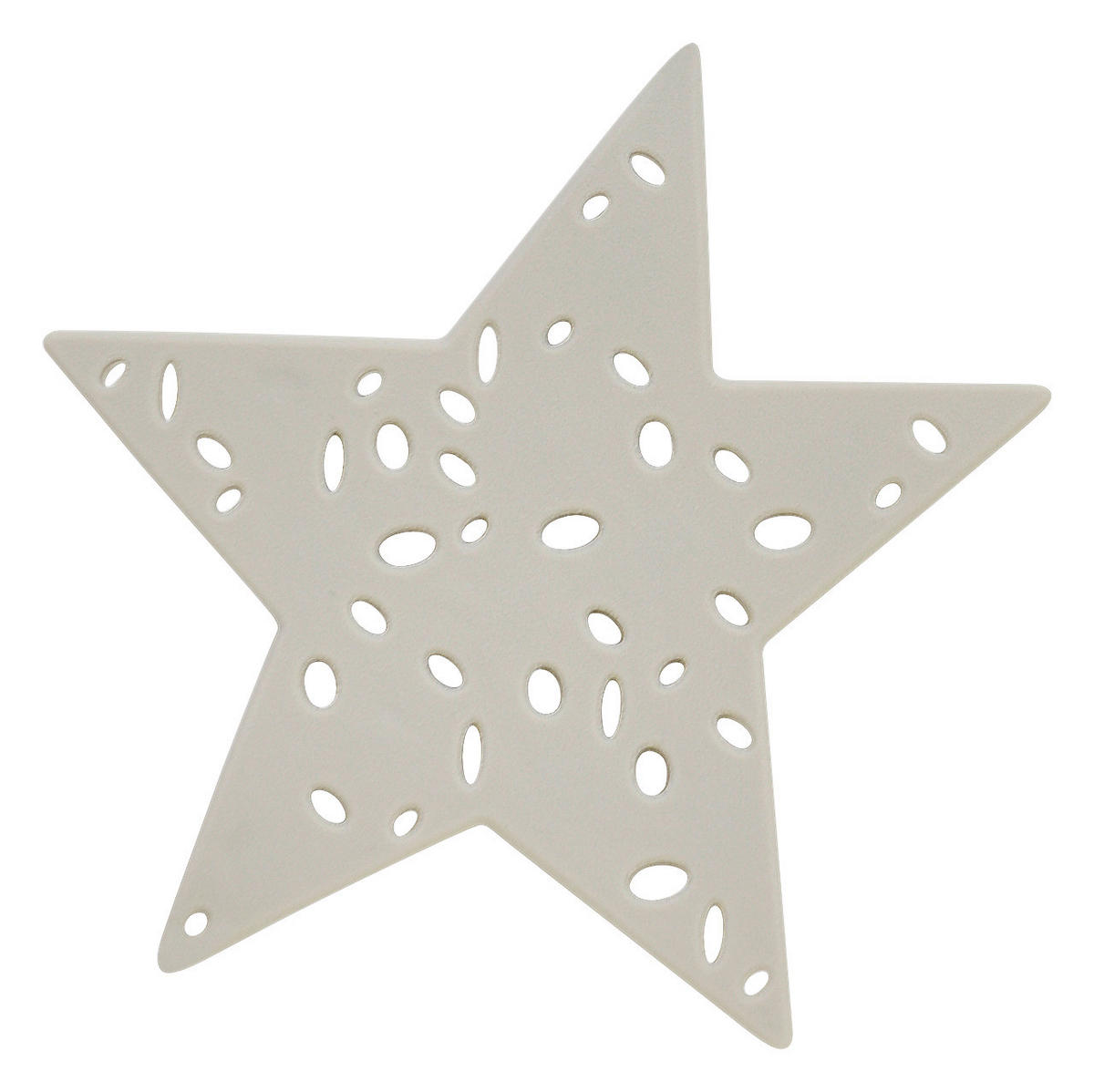 Anti-Rutschfiguren grau Kunststoff Anti-Rutsch-Figur_Stern_6erSet s/gr - grau (11,00/13,00cm) - Acus