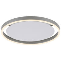 Just Light LED-Deckenleuchte RITUS 15391-95 weiß Alu Metall H/D: ca. 5,3x39,3 cm 1 Brennstellen RITUS - weiß/Alu (39,30/5,30cm) - Just Light