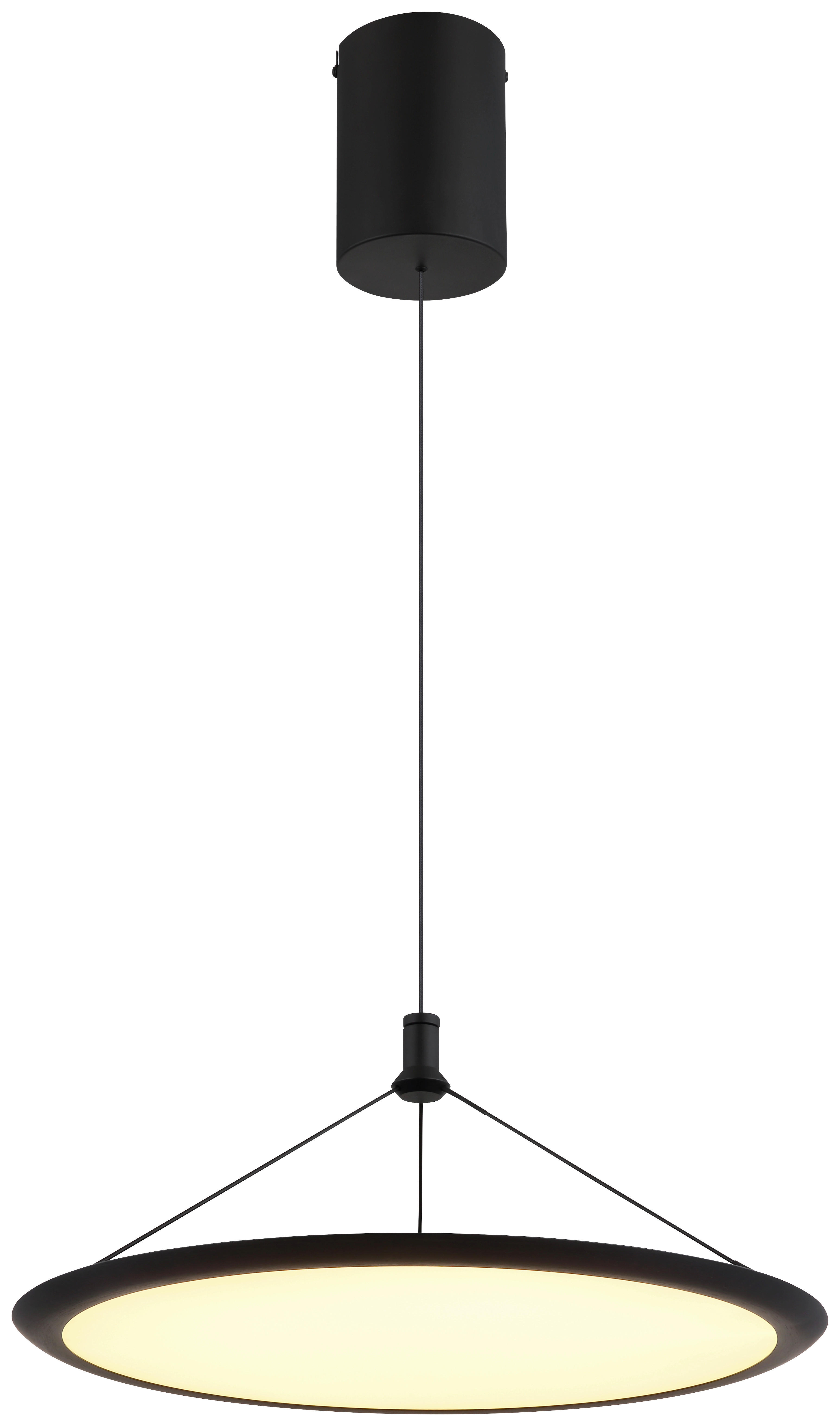GLOBO LED-Pendelleuchte SUNA 67319 Opal mattschwarz Kunststoff Metall H/D: ca. 150x50,8 cm 1.0 Brennstellen SUNA - Opal/mattschwarz (50,80/150,00cm) - GLOBO