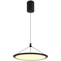 GLOBO LED-Pendelleuchte SUNA 67319 Opal mattschwarz Kunststoff Metall H/D: ca. 150x50,8 cm 1.0 Brennstellen SUNA - Opal/mattschwarz (50,80/150,00cm) - GLOBO