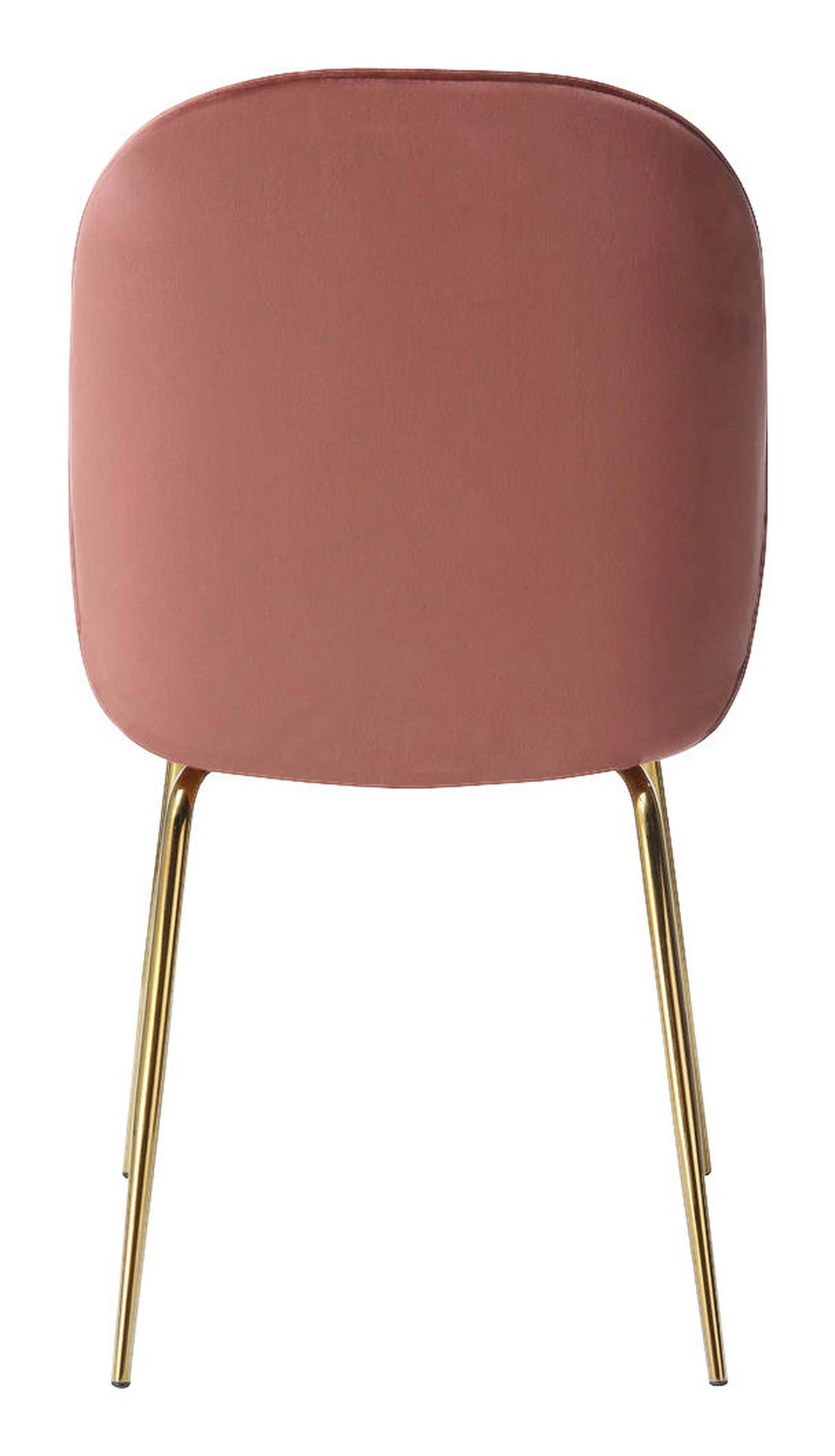 Stuhl Charlize 100 2er altrosa Microfaser B/H/T: ca. 48x87x59 cm Charlize 100 2er - messing/altrosa (48,00/87,00/59,00cm) - 360 Living