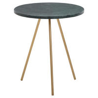 Beistelltisch grün Marmor B/H/T: ca. 38x44x38 cm Beistelltisch - grün (38,00/44,00/38,00cm) - Wohnling