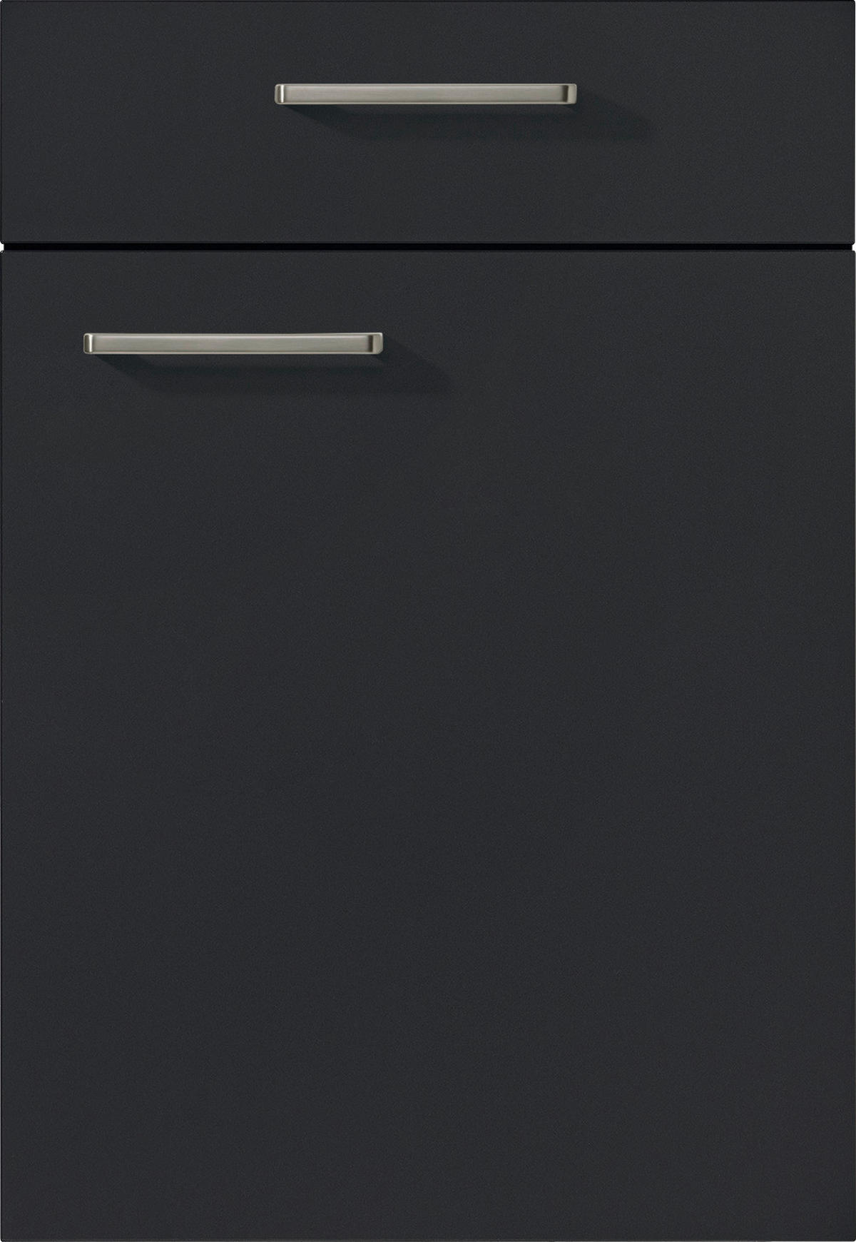 nobilia Doppelblock Easytouch Grafitschwarz Lacklaminat B/T: ca. 260x60 cm Easytouch - Eiche/schwarz (260,00/60,00cm) - nobilia