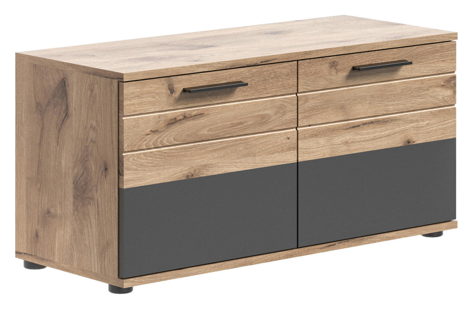 Sitzbank Mason Nox Oak Nachbildung dunkelgrau B/H/T: ca. 90x45x37 cm günstig online kaufen