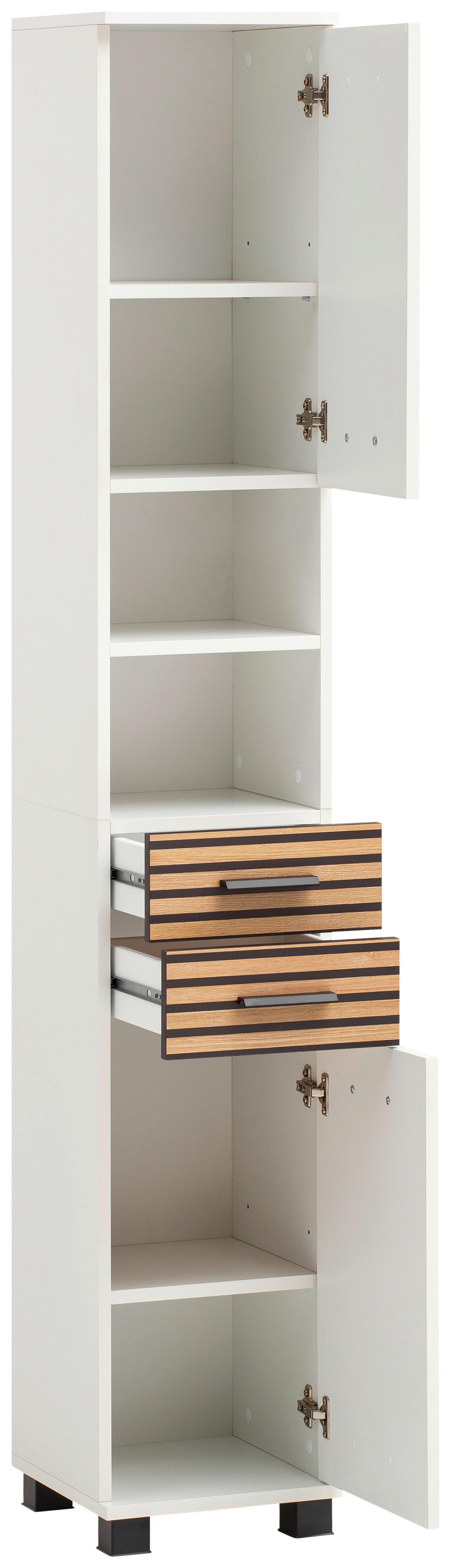 Hochschrank Katta weiß matt B/H/T: ca. 30,3x180,9x32,6 cm Katta - weiß (30,30/180,90/32,60cm) - Schildmeyer