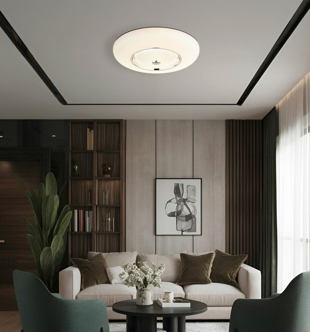 GLOBO Deckenleuchte weiß Opal klar Metall Acryl Kunststoff H/D: ca. 12x59 cm 1 Brennstellen GRAHAM - klar/weiß (59,00/12,00cm) - GLOBO