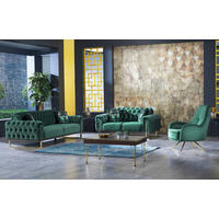 Sofa Tokio grün Microfaser Tokio - gold/grün