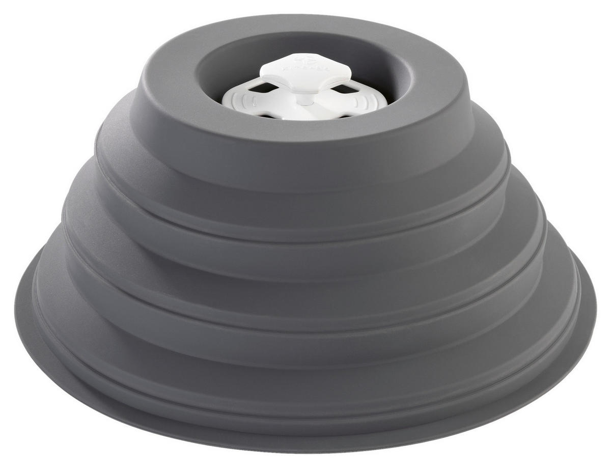 KitchBo Haushaltshelfer grau Silikon Mikrowellenhaube - grau - KitchBo
