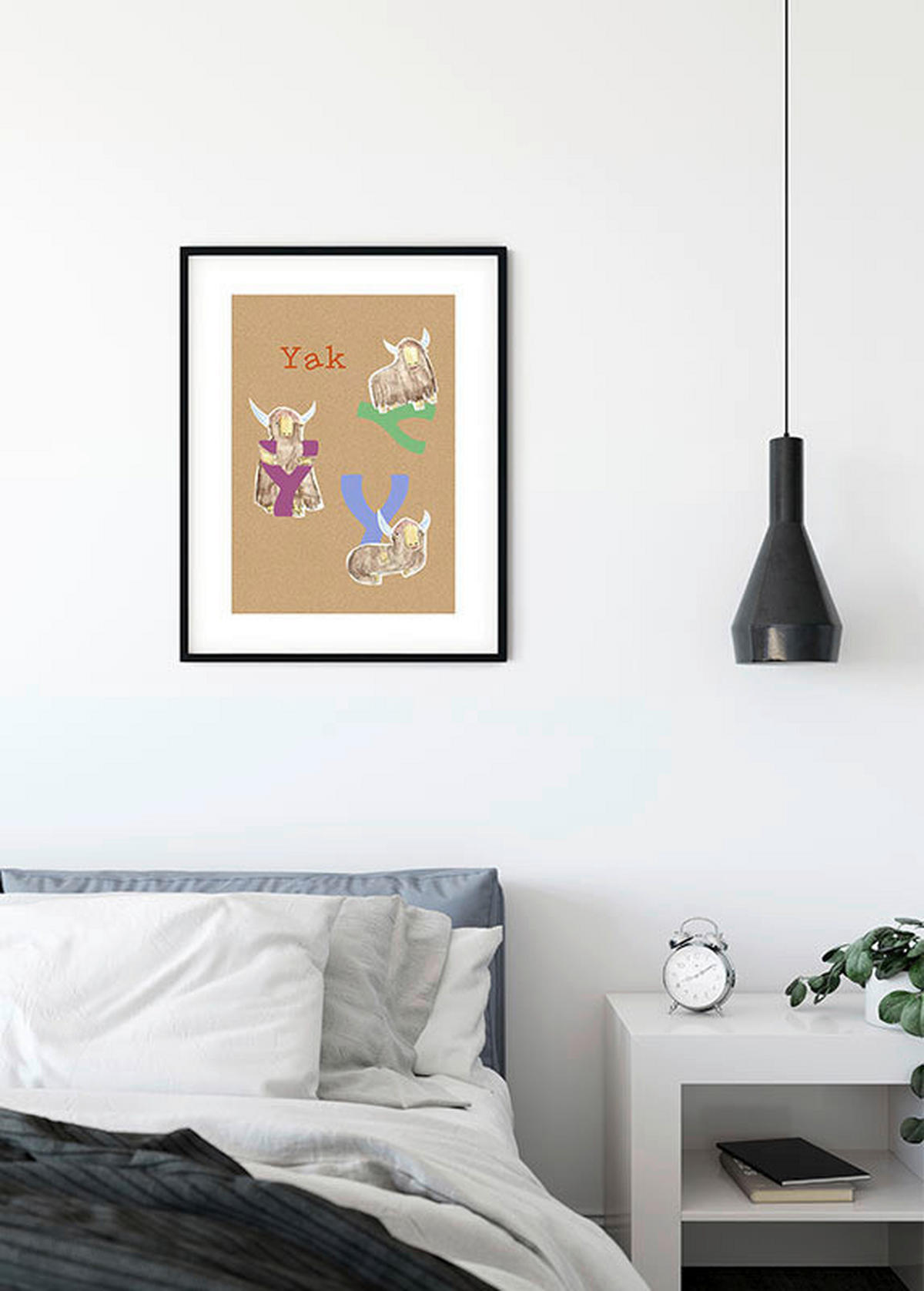 Komar Poster ABC Animal Y Buchstaben B/L: ca. 40x50 cm ABC Animal Y - (40,00/50,00cm) - Komar