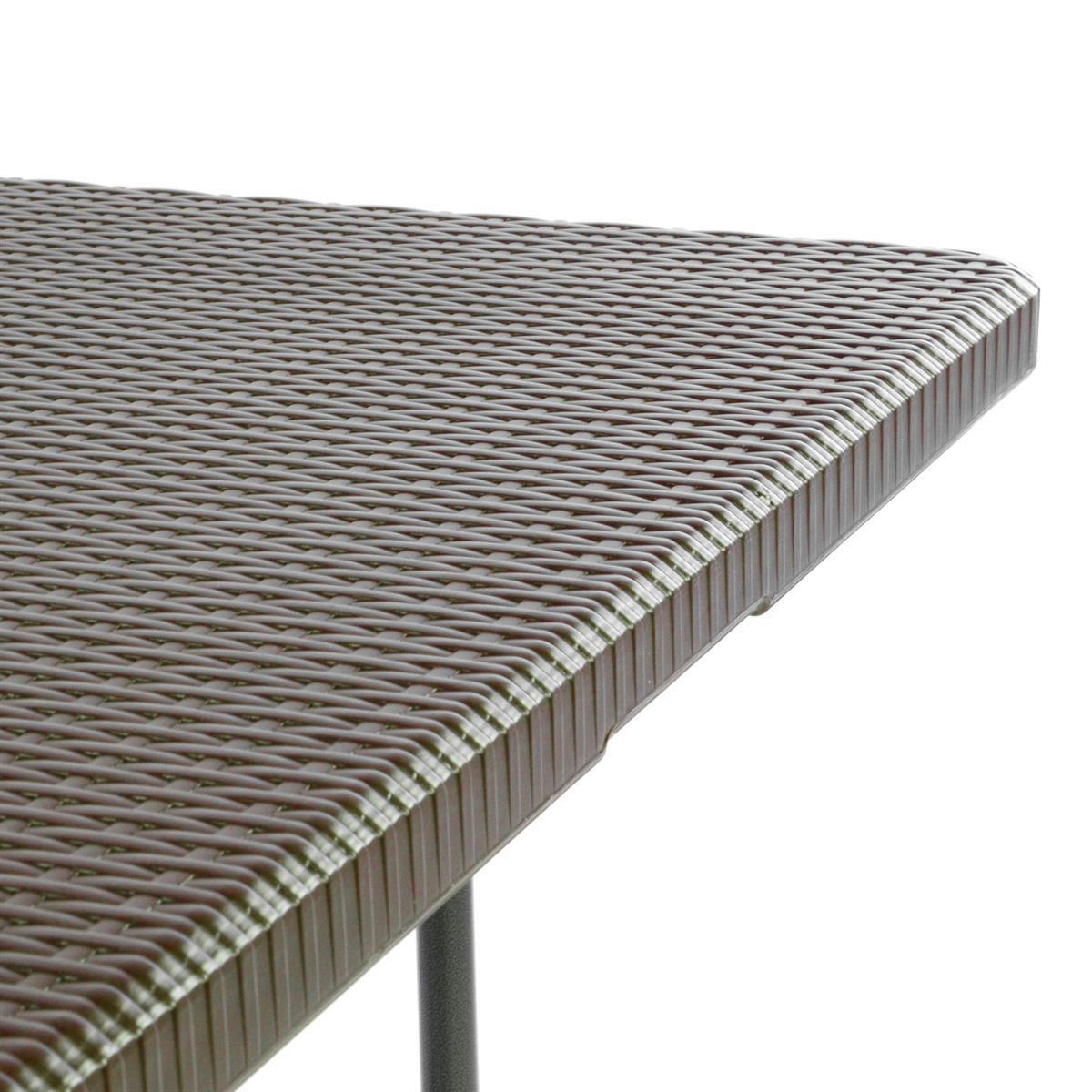 VCM Bierzeltgarnitur braun Metall L: ca. 180 cm Bierzeltgarnitur_3tlg. - braun (180,00cm) - VCM