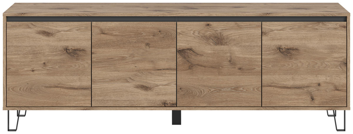 TV-Lowboard Balton Oak Eiche Viking Nachbildung B/H/T: ca. 184x67x40 cm Balton - Oak (184,00/67,00/40,00cm)