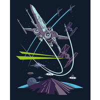 Komar Poster Star Wars Classic Vector X-Wing Star Wars B/L: ca. 40x50 cm Star Wars Classic Vector X-Wing - (40,00/50,00cm) - Komar