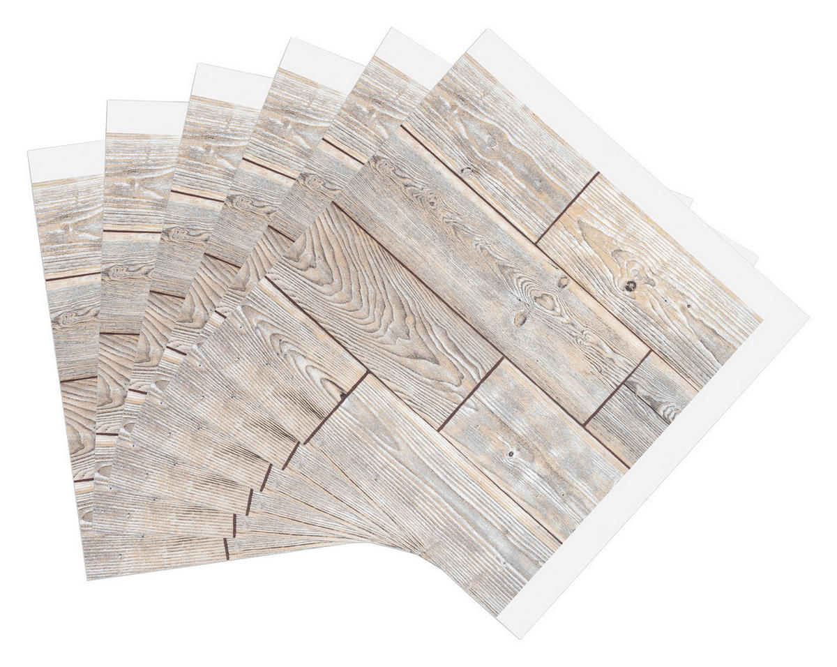 d-c-fix Wandfliese selbstklebend Holzoptik B/L: ca. 30,5x30,5 cm Wandfliese_selbstklebend_6Stck. - (30,50/30,50cm) - d-c-fix