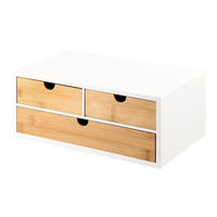 Kesper Organizer braun MDF B/H/L: ca. 21,5x14,5x33,5 cm Organizer - braun/weiß (33,50/21,50/14,50cm) - Kesper