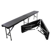 VCM Klappbank schwarz Metall B/H/L: ca. 25x43x180 cm Klappbank - schwarz (180,00/25,00/43,00cm) - VCM
