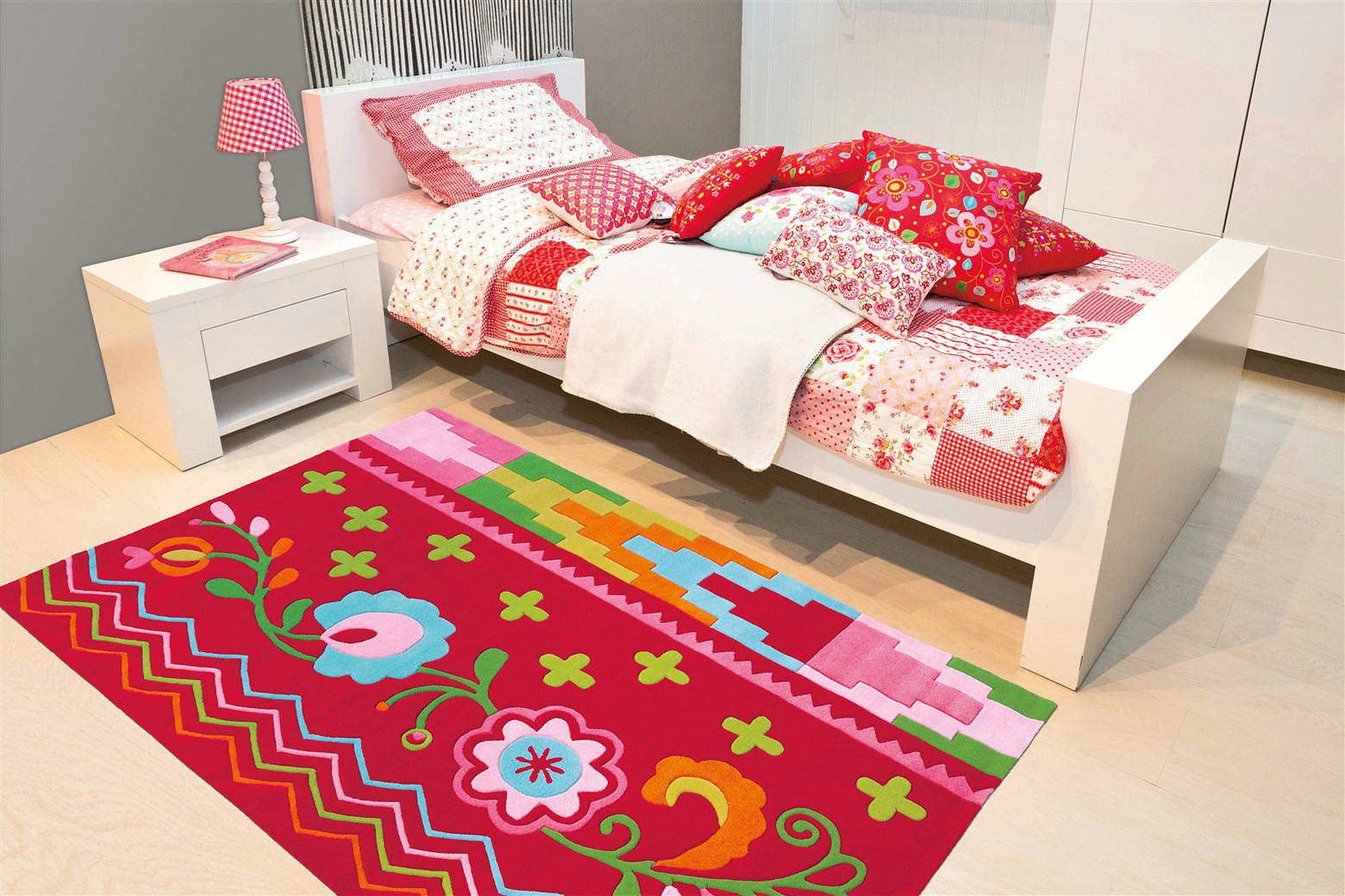 Arte Espina Kurzflorteppich Sam 4144 rosa B/L: ca. 170x240 cm Sam 4144 - mehrfarbig/rosa (170,00/240,00cm) - Arte Espina