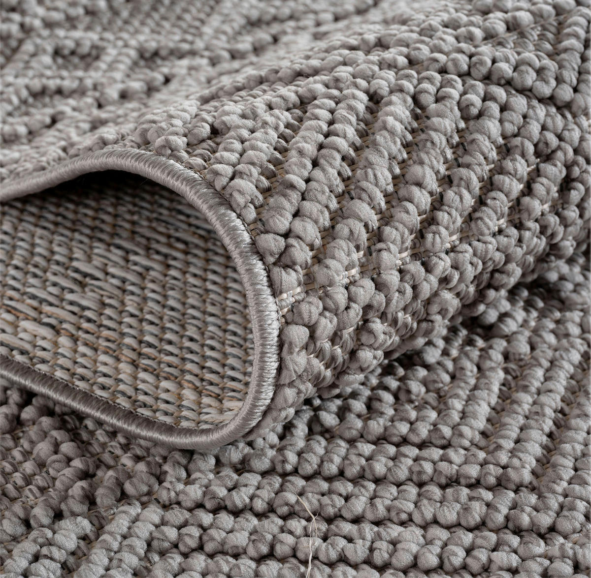 Ayyildiz Kurzflorteppich HELIX silber B/H/L: ca. 280x0,7x370 cm HELIX - silber (370,00/280,00/0,70cm) - Ayyildiz