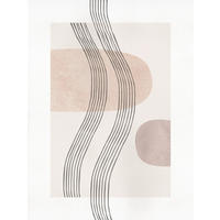 Komar Poster Line Art Waves Abstrakt B/L: ca. 30x40 cm Line Art Waves - (30,00/40,00cm) - Komar
