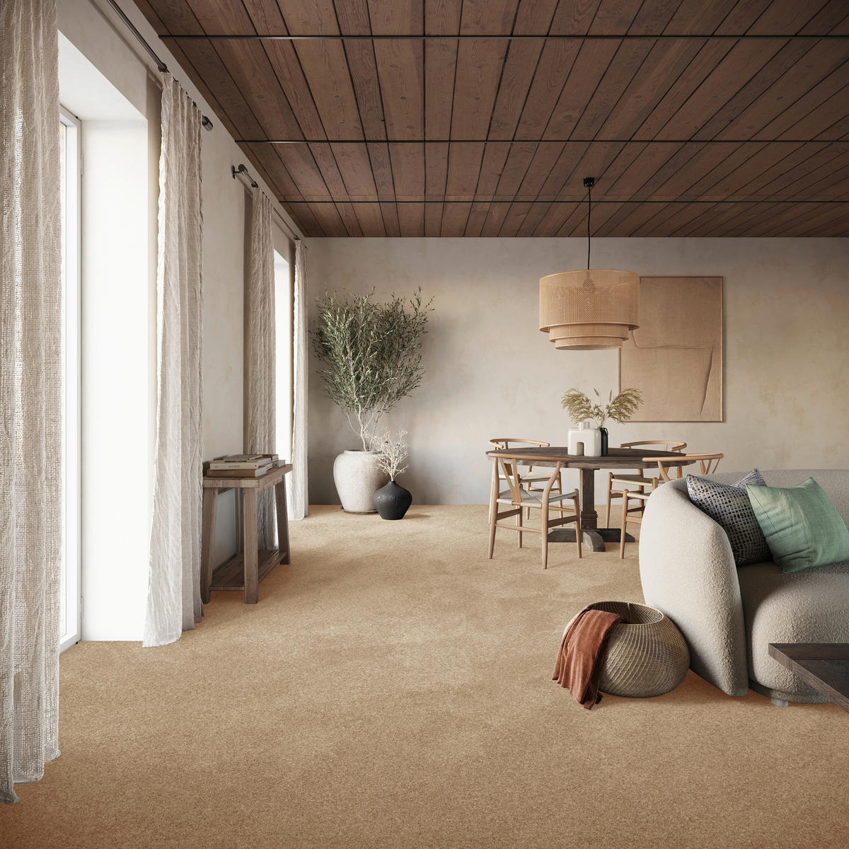 Teppichboden Garda beige B: ca. 500 cm pro m² Garda - beige (500,00cm)