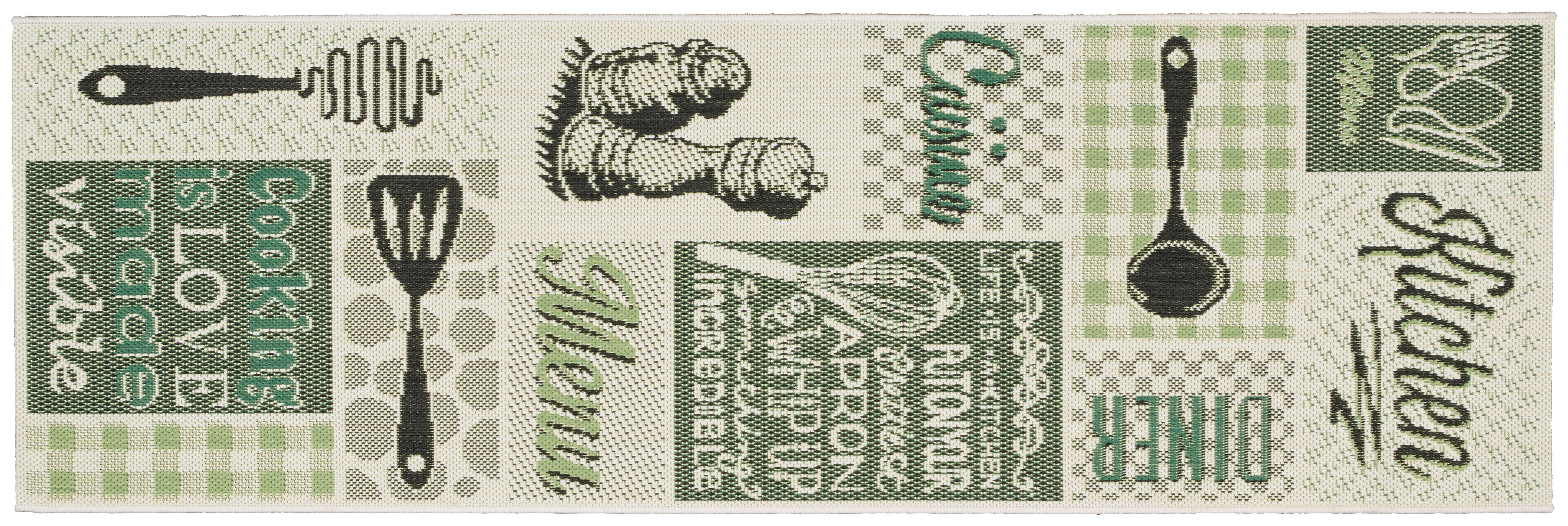 Küchenläufer Ambiente grün B/L: ca. 60x180 cm Ambiente - grün (60,00/180,00cm)