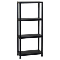 Toomax Steckregal schwarz B/H/T: ca. 60x138x30 cm Steckregal_Universal 138cm hoch - schwarz (60,00/138,00/30,00cm) - Toomax
