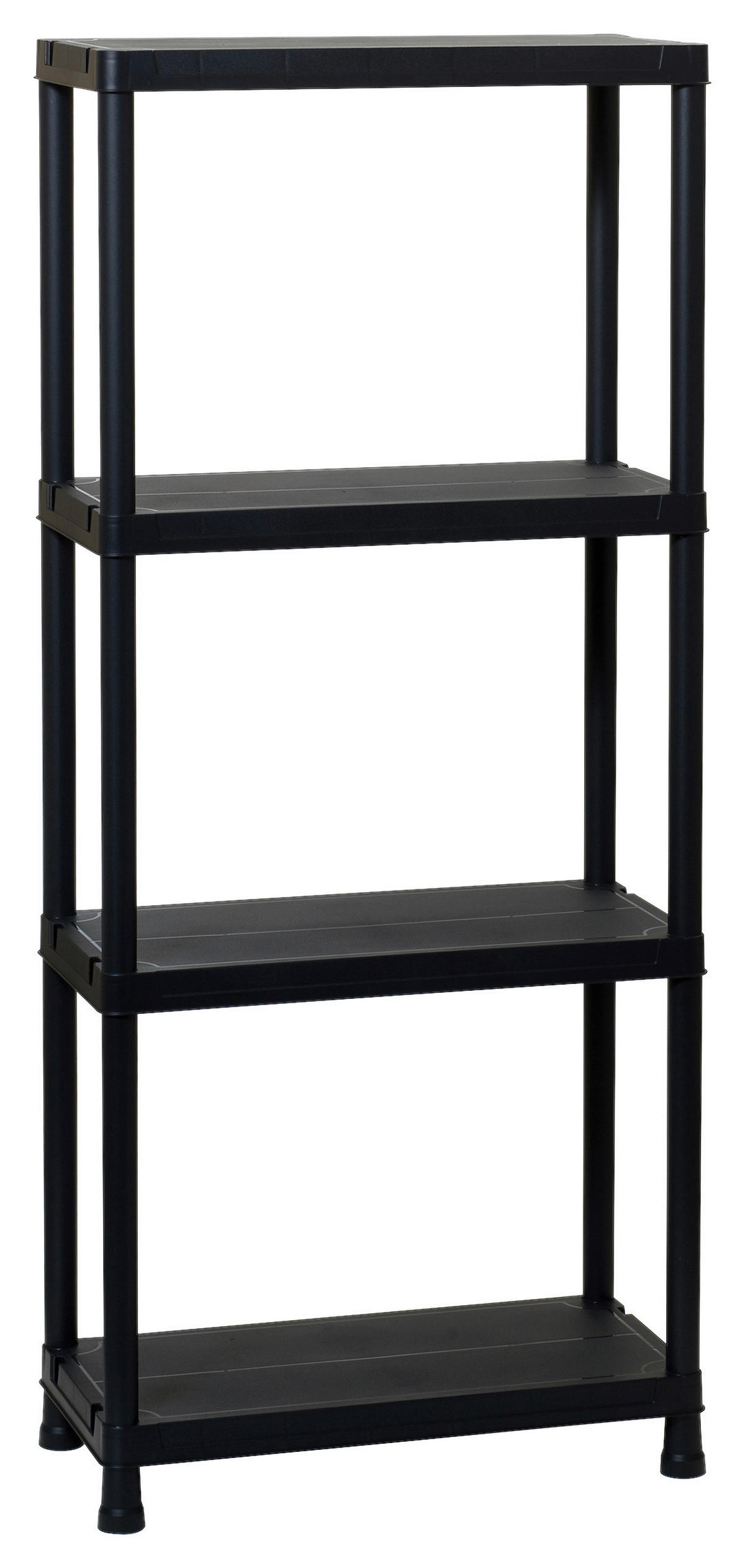 Toomax Steckregal schwarz B/H/T: ca. 60x138x30 cm Steckregal_Universal 138cm hoch - schwarz (60,00/138,00/30,00cm) - Toomax